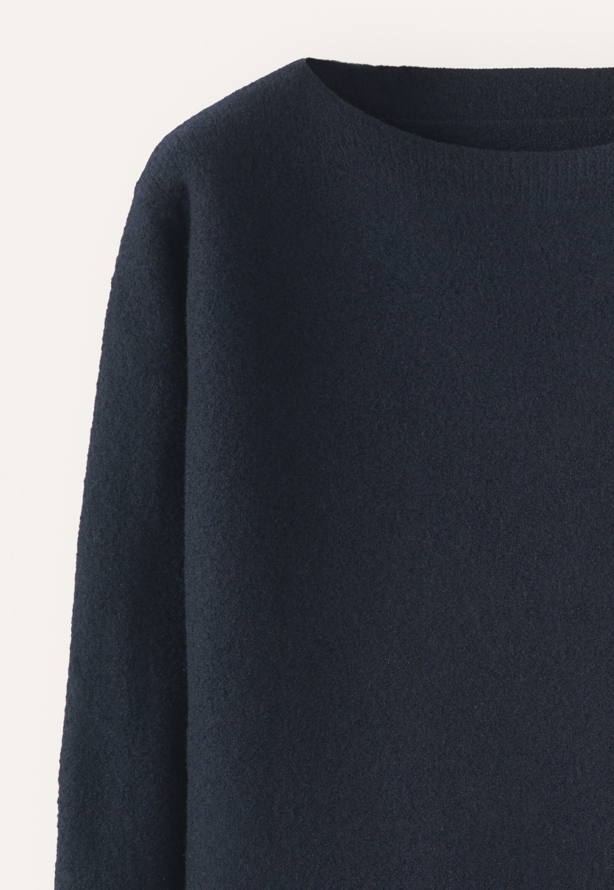 Boxy sweater, Blue black, large