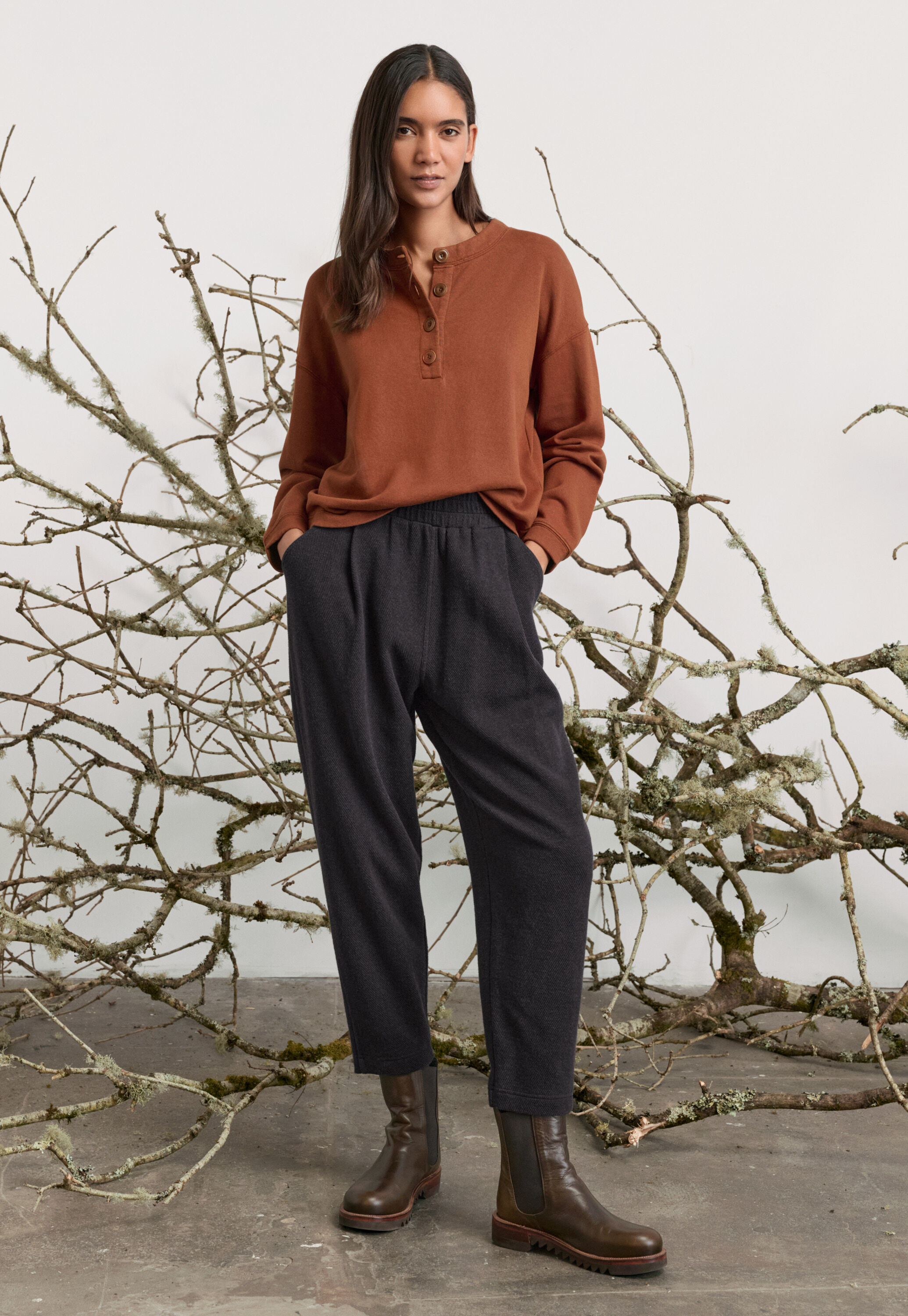 Jersey trousers, Charcoal, large