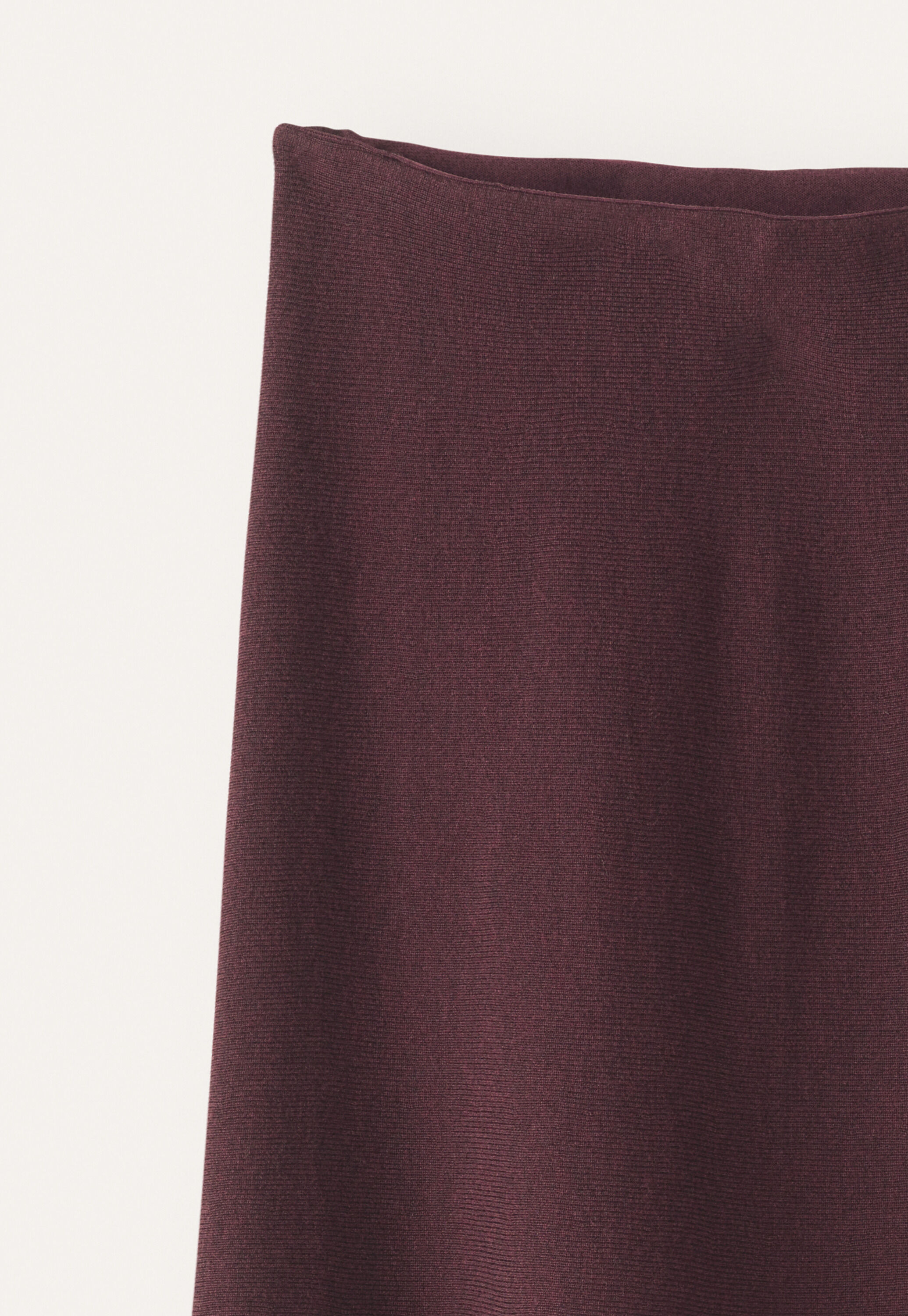 Knitted skirt, Aubergine, large