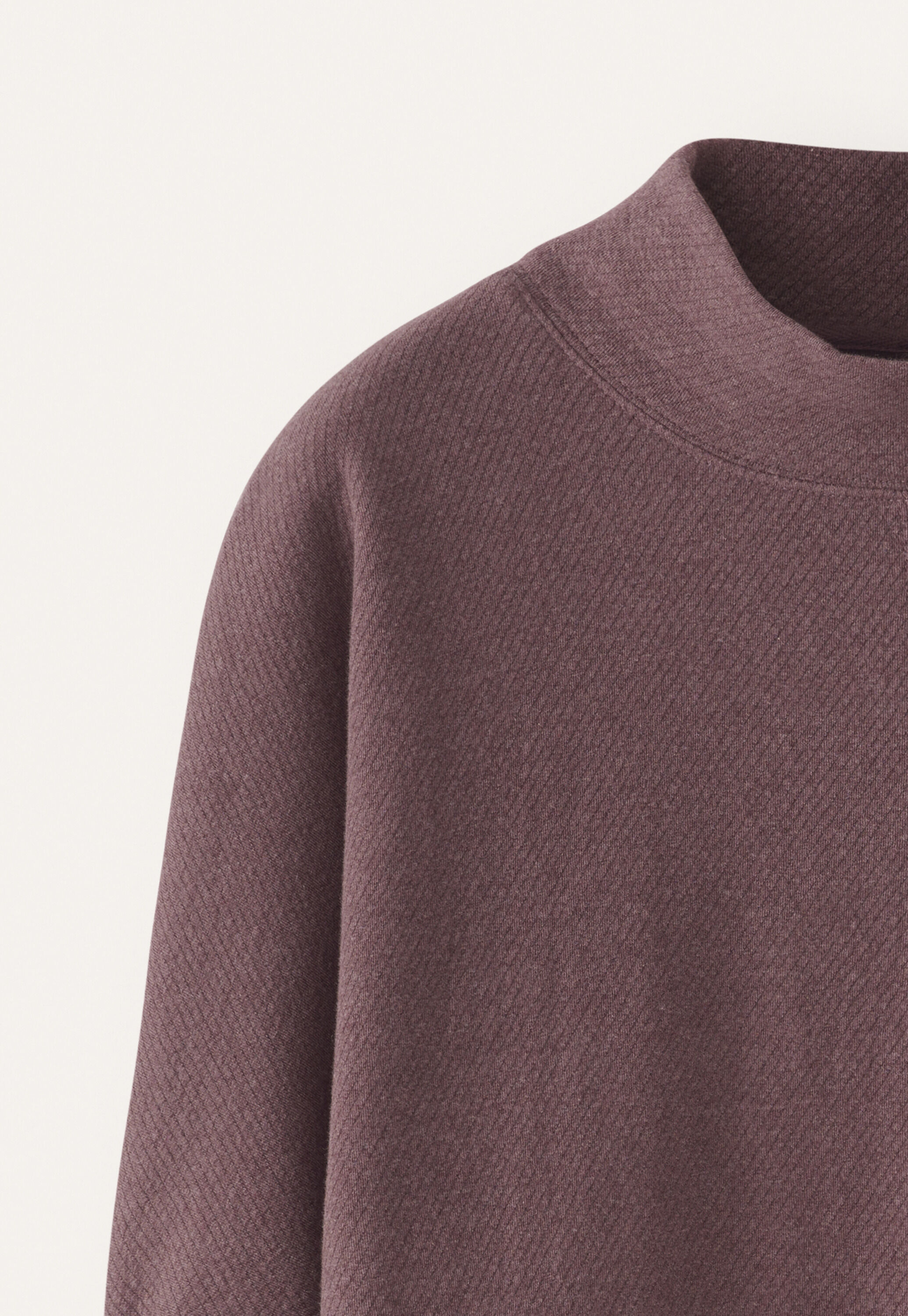 Tuck sleeve sweatshirt, Purple, large