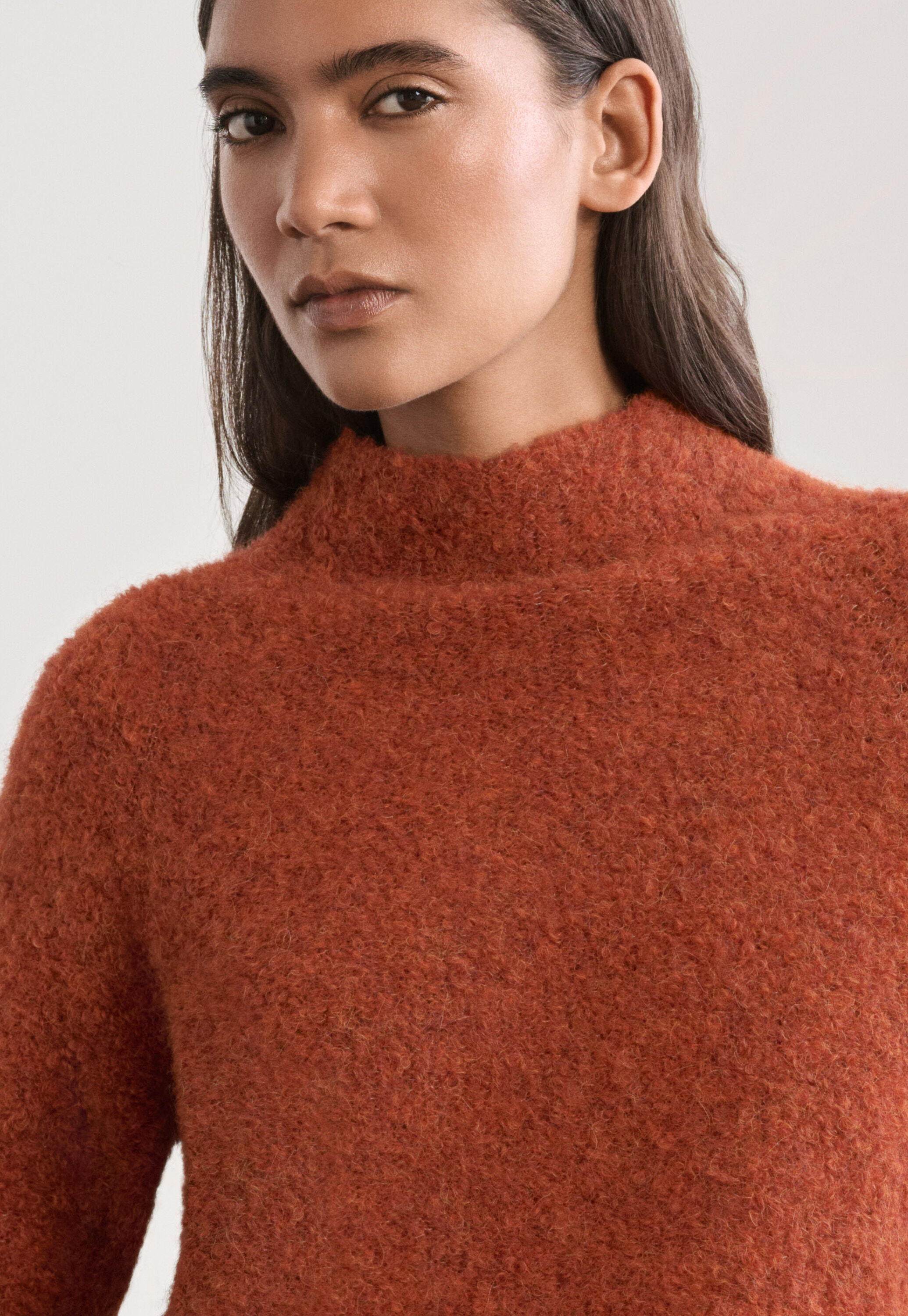Funnel-neck sweater