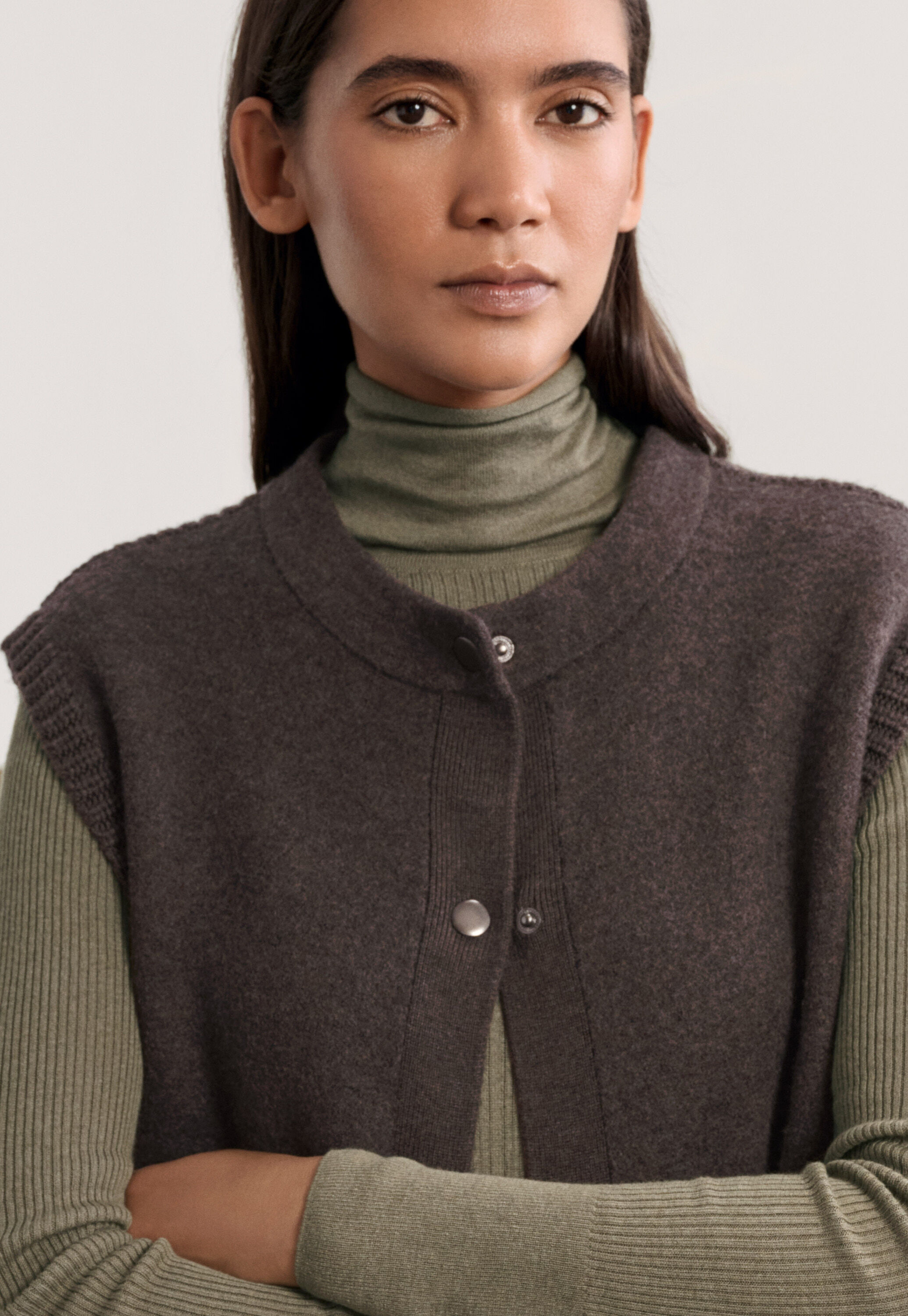 Knitted gilet