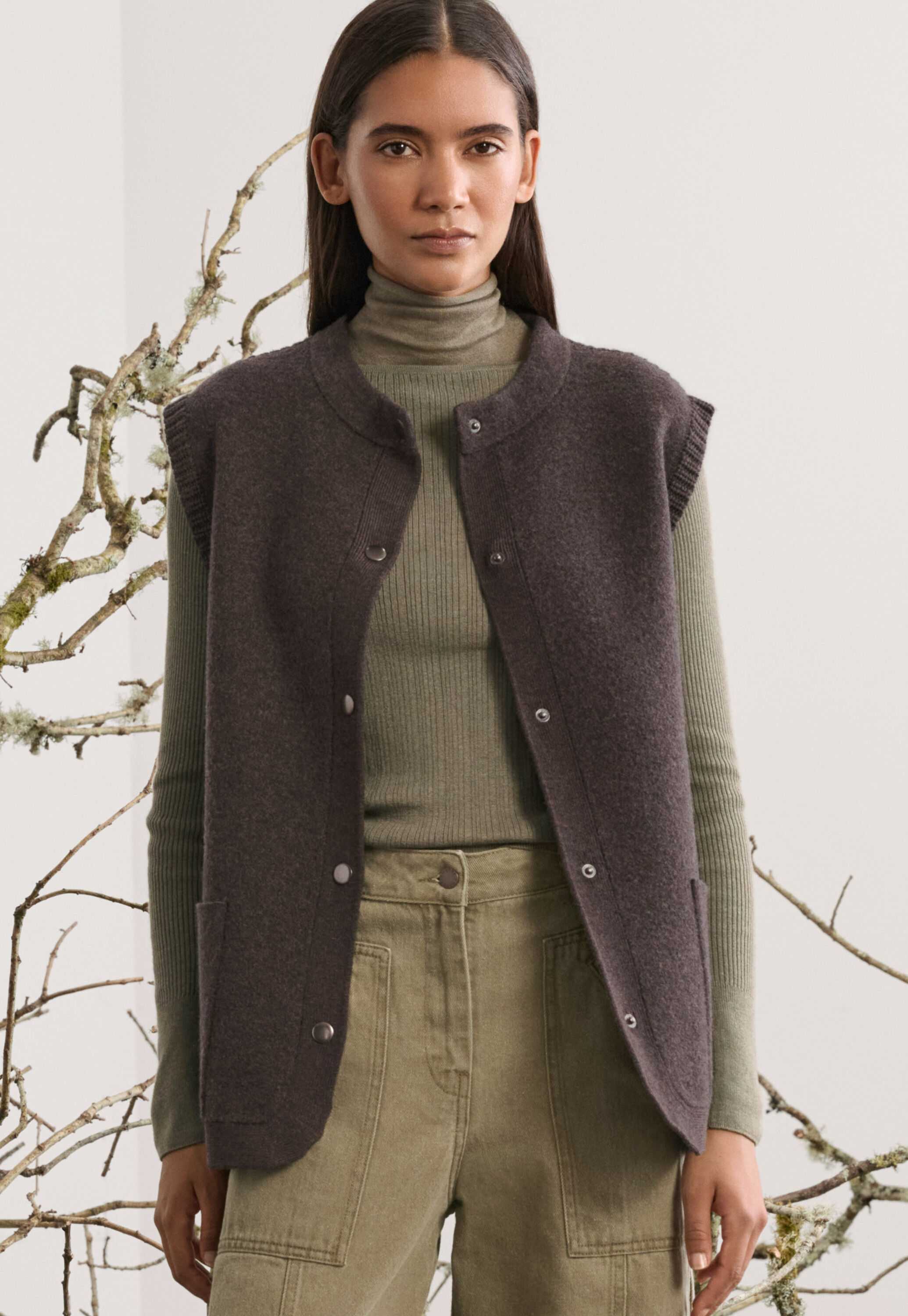 Knitted gilet