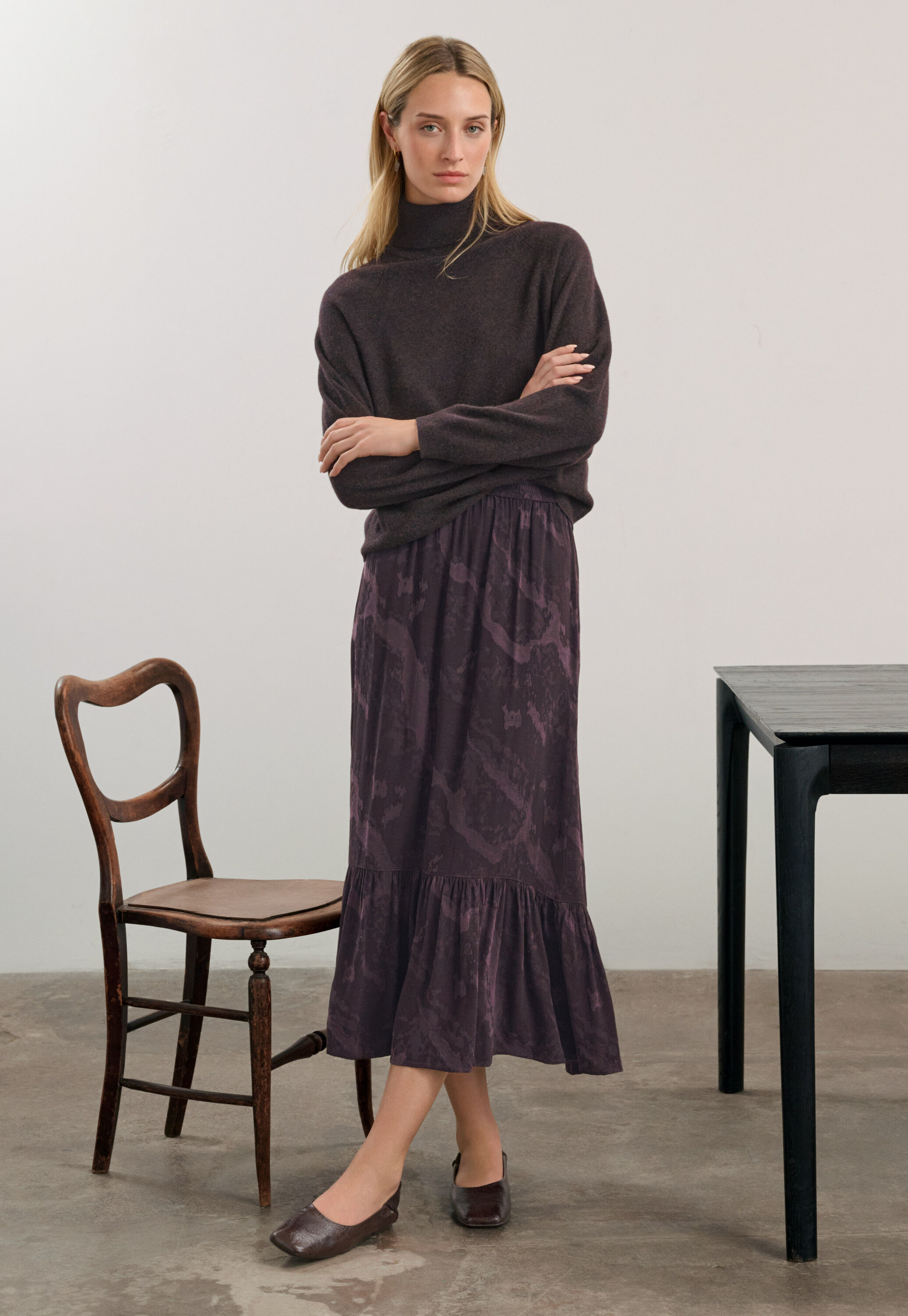 Jacquard skirt