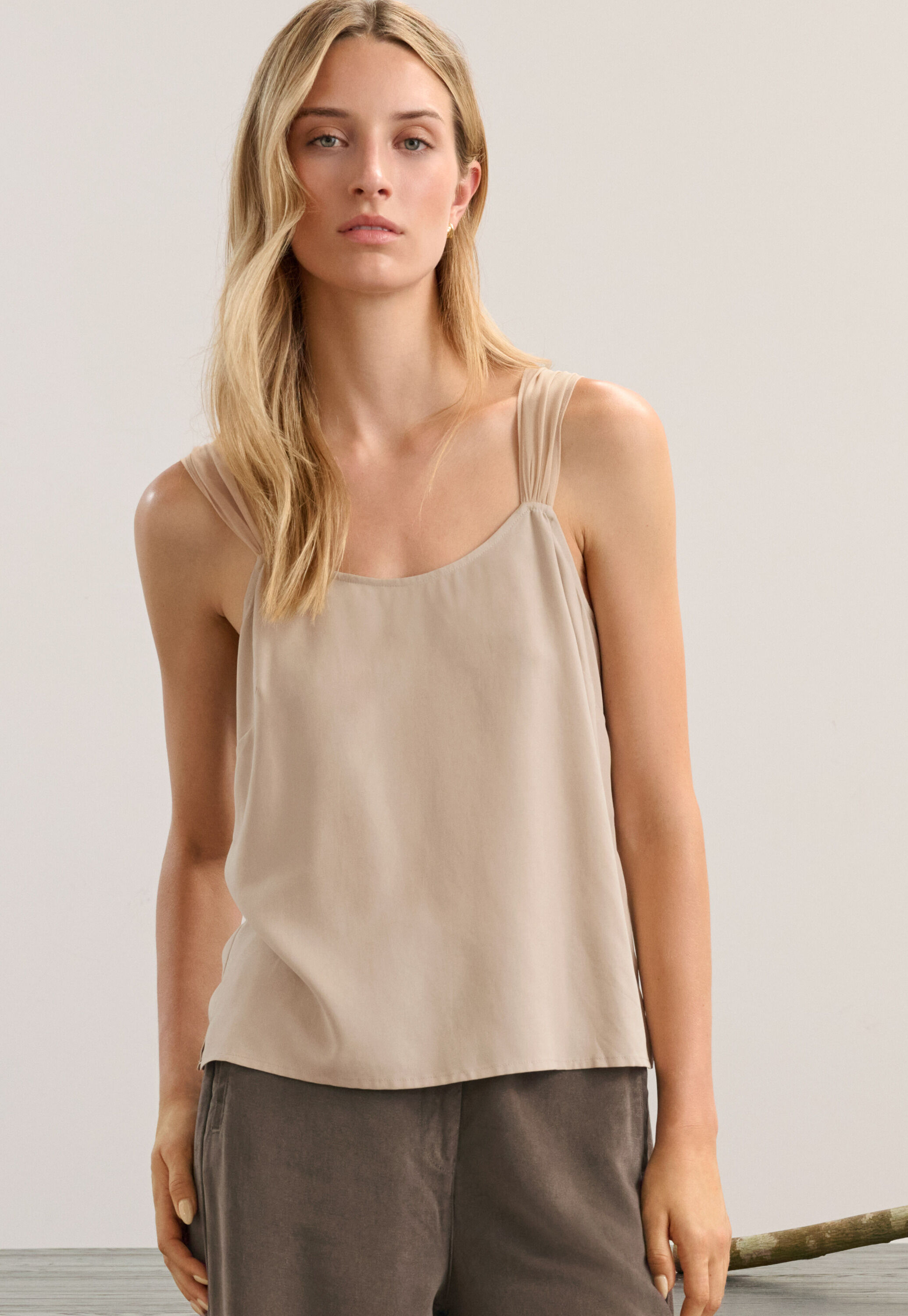 Chiffon strap camisole