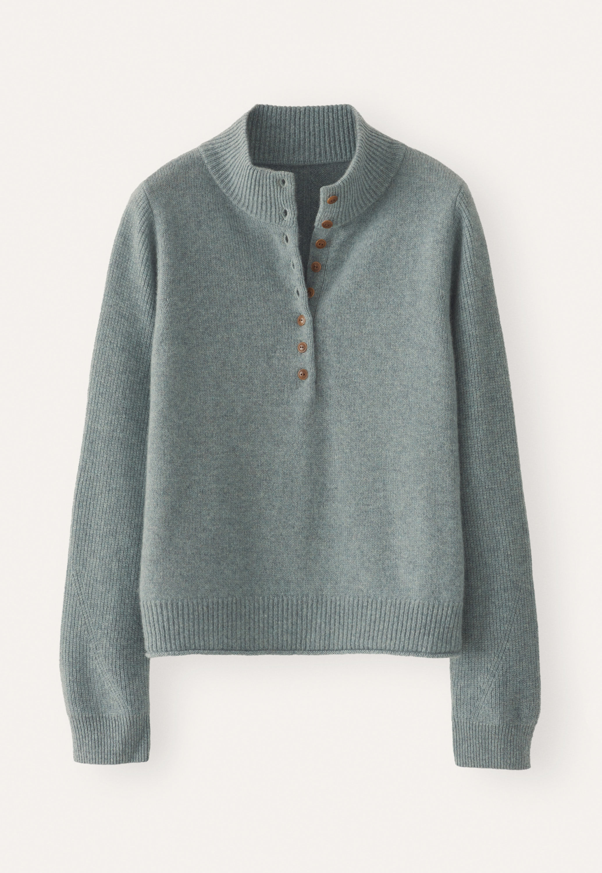 Buttoned-neck sweater