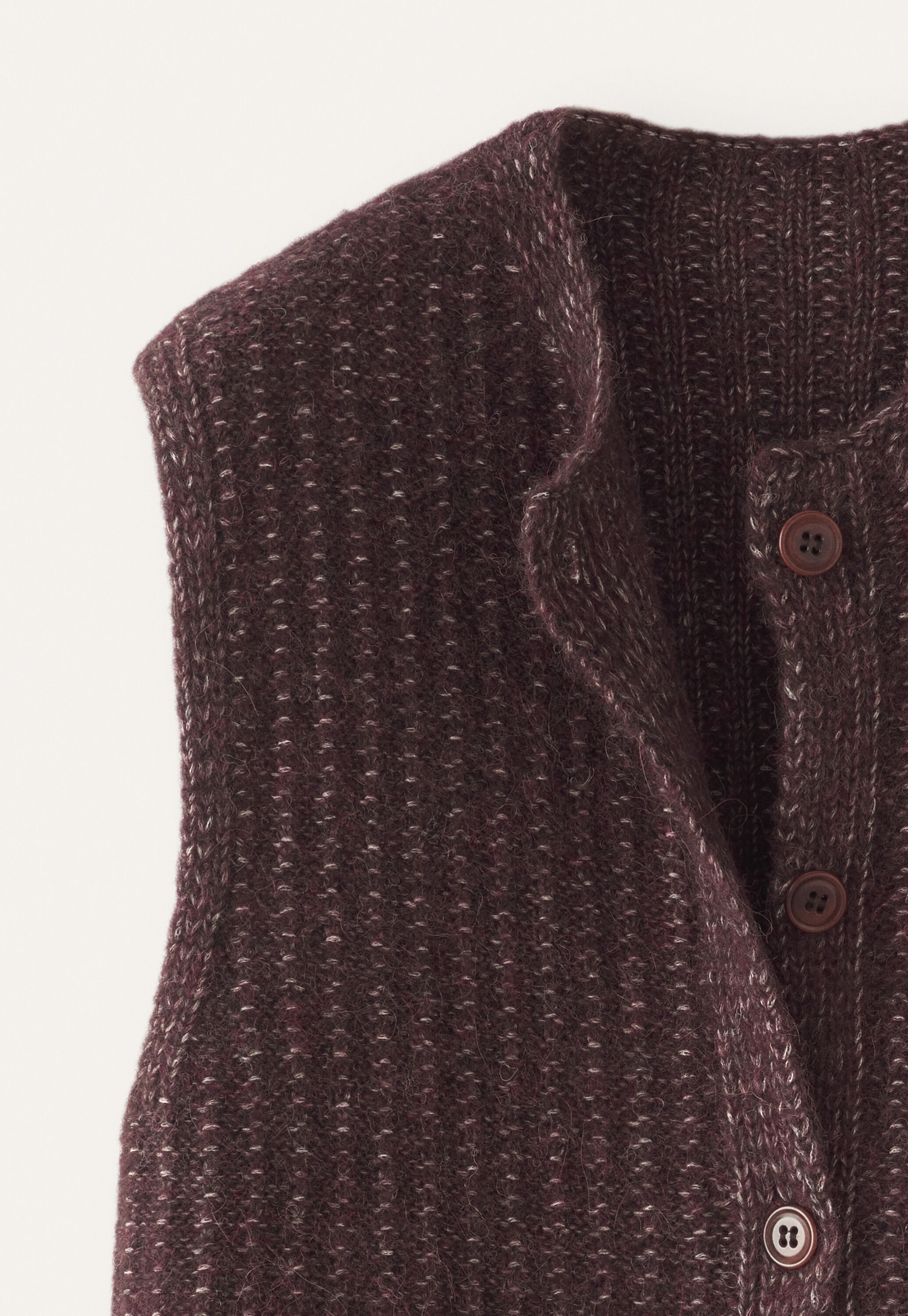 Sleeveless cardigan
