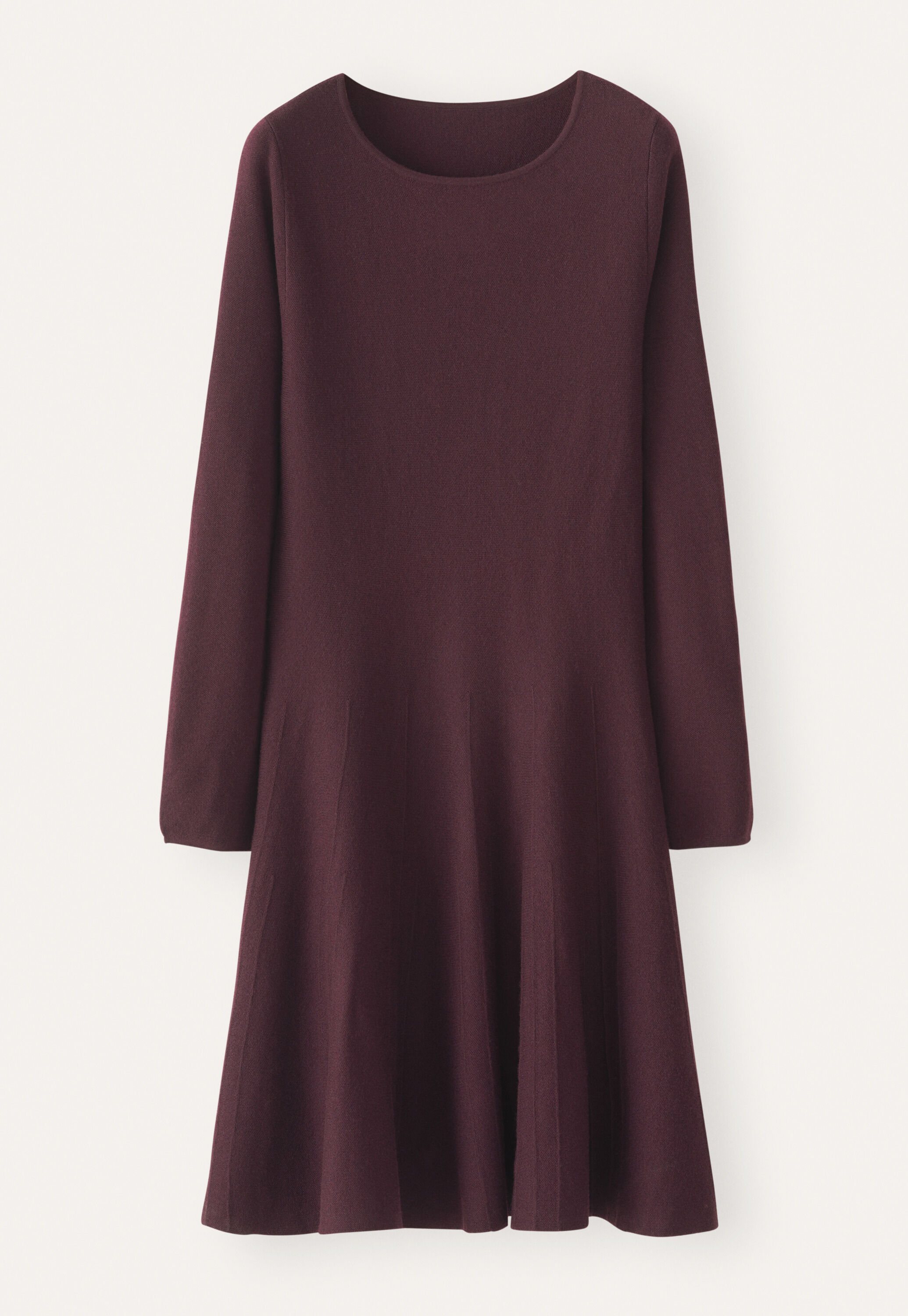 Knitted fit-and-flare dress