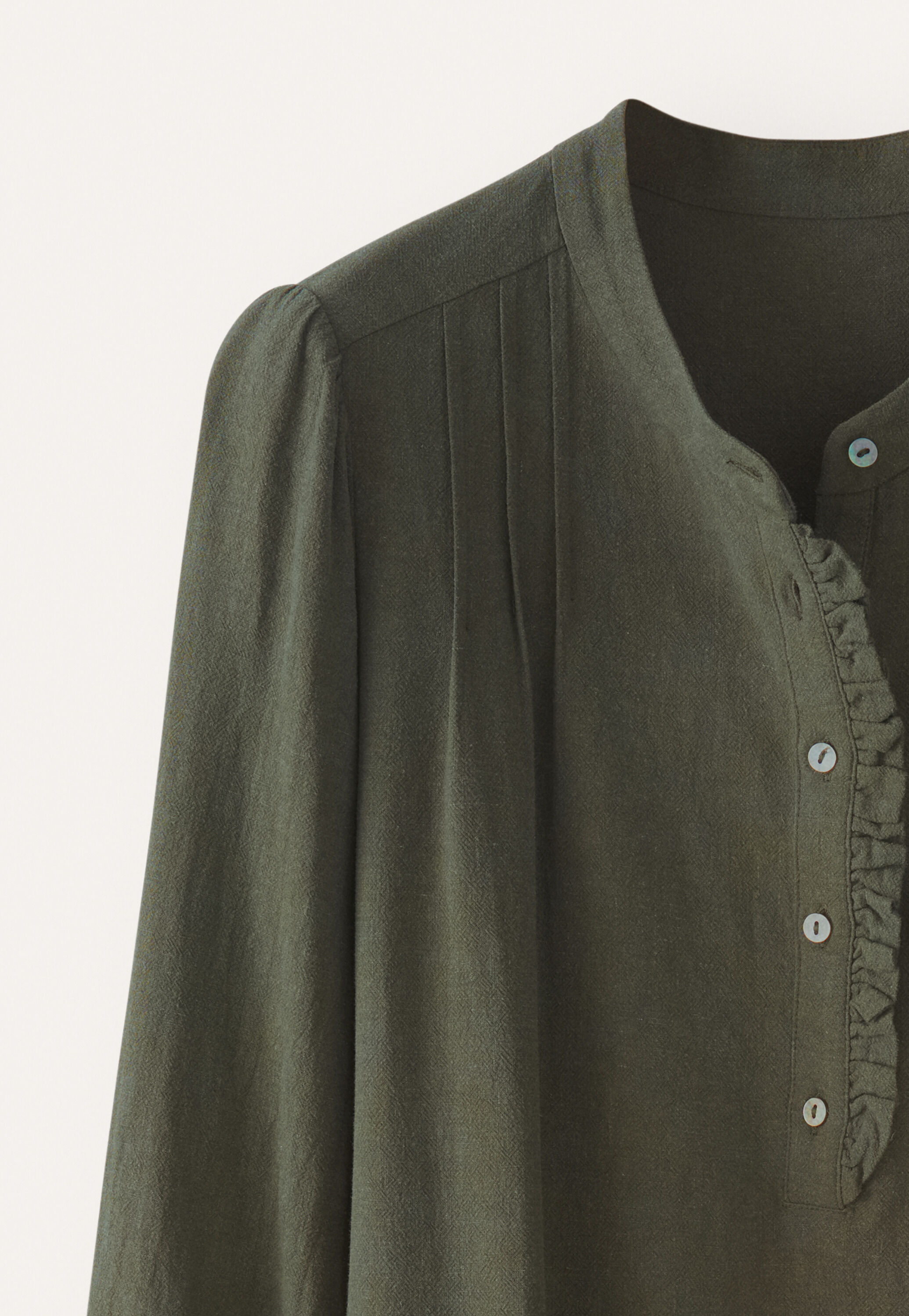 Pleat-front dress
