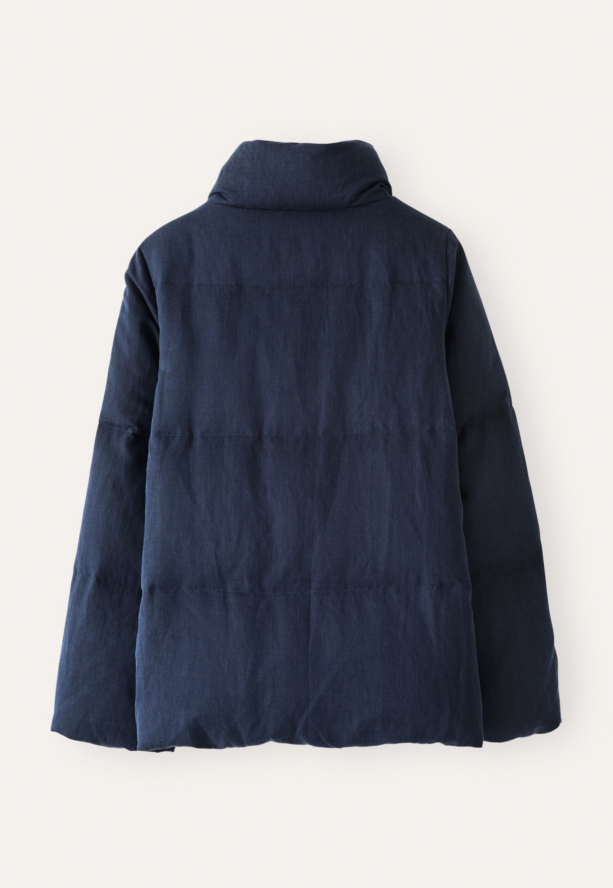 funnel-neck padded coat