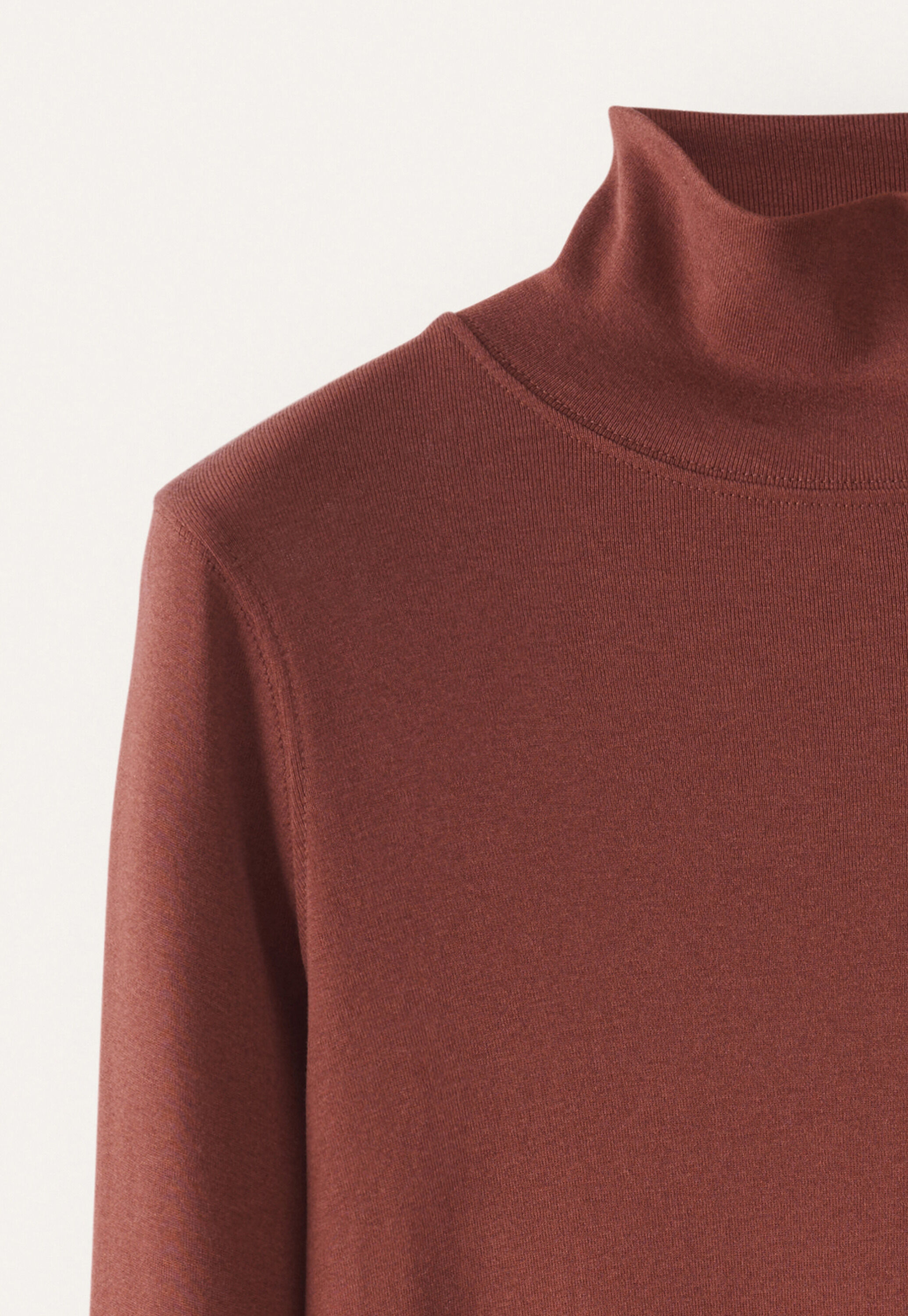 High-neck jersey top