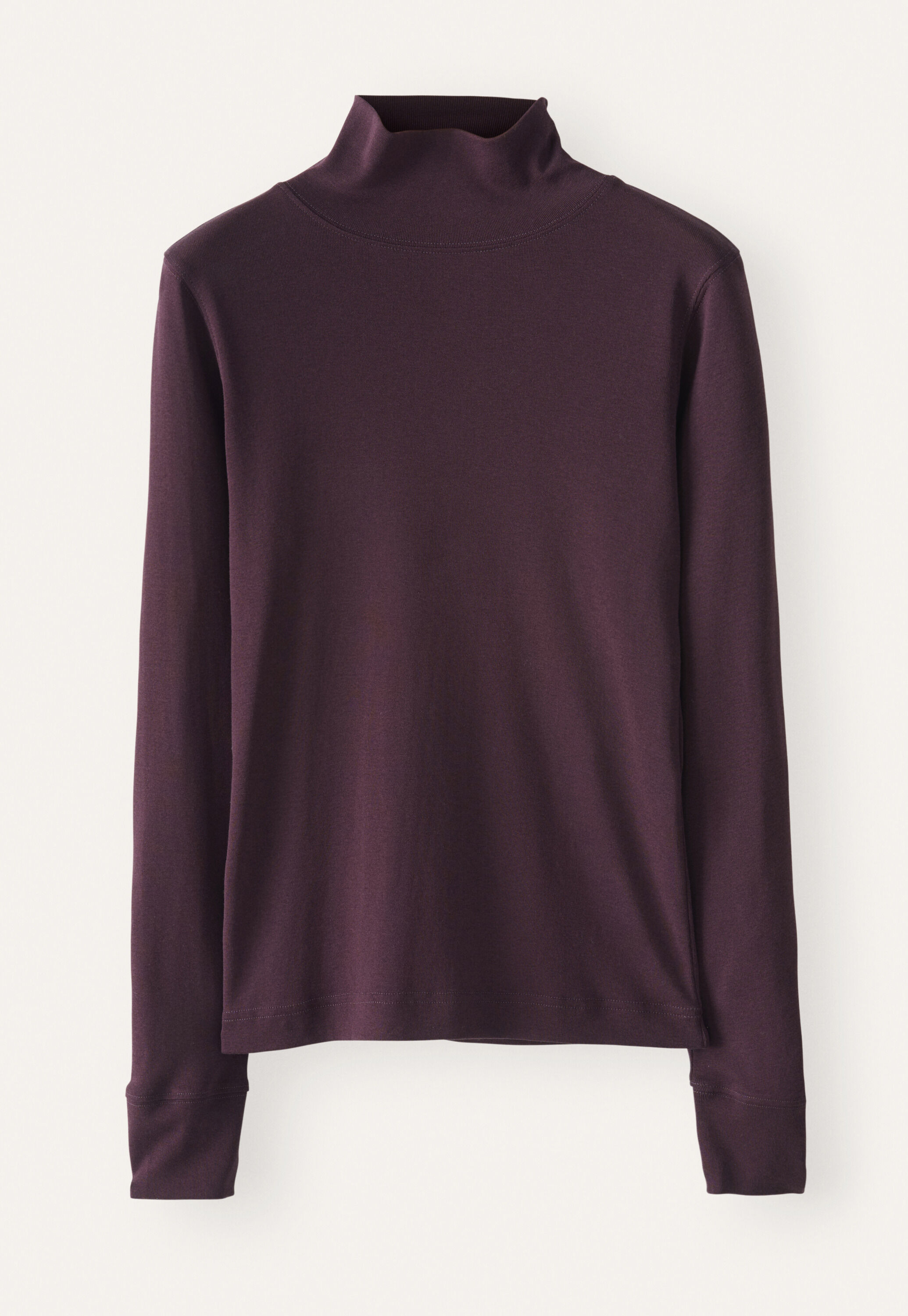 High-neck jersey top
