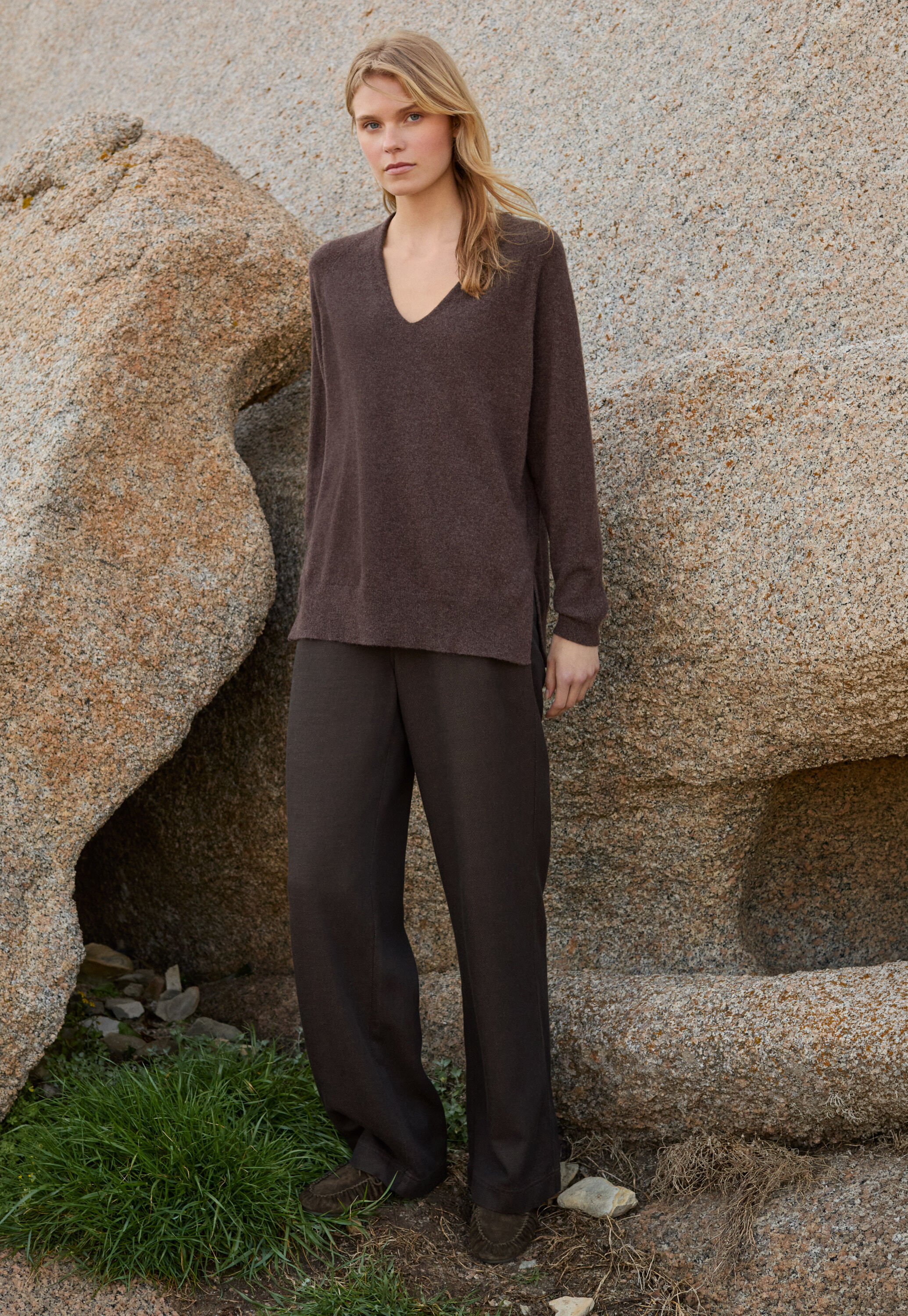 V-neck sweater