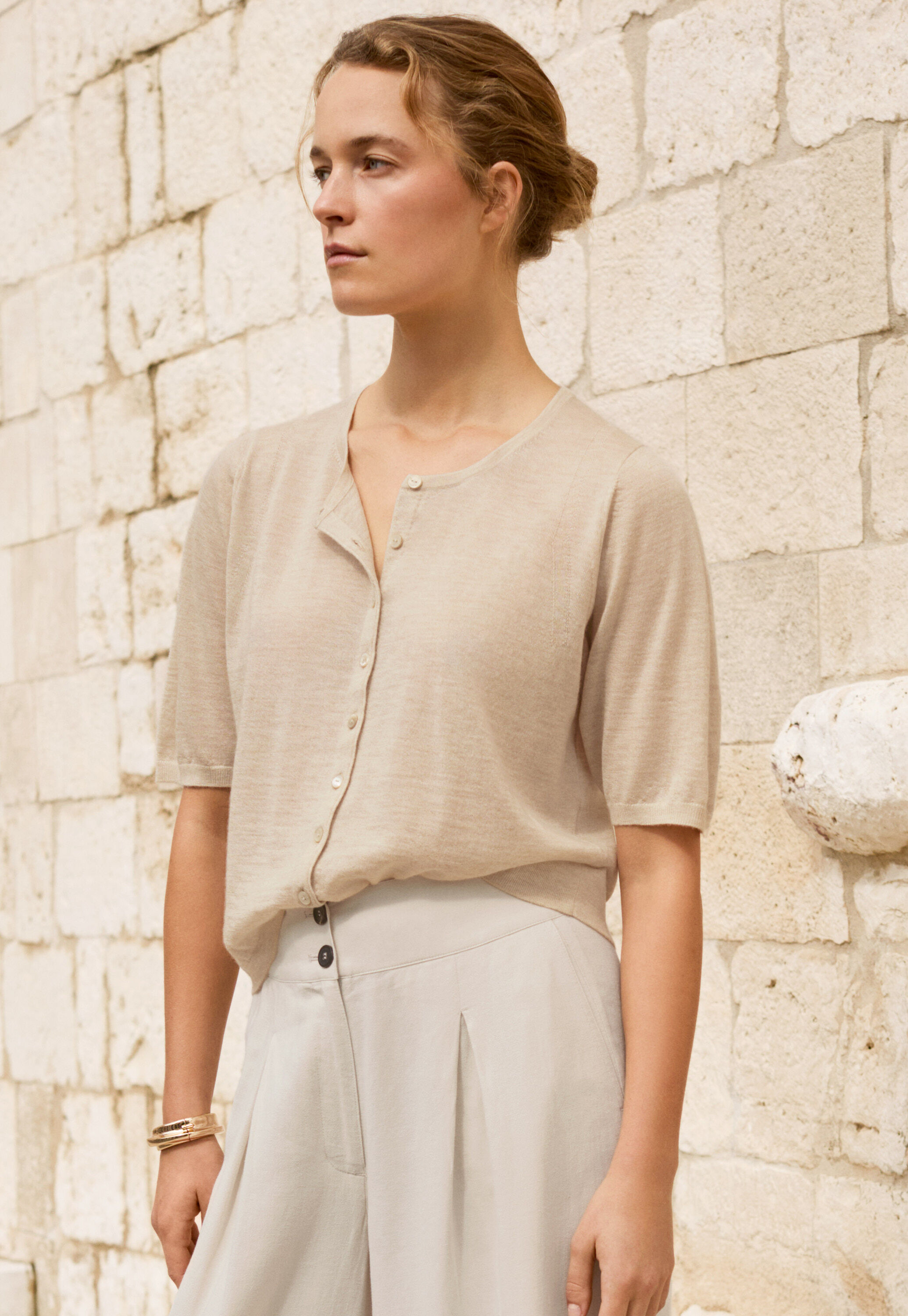 Button-through sweater