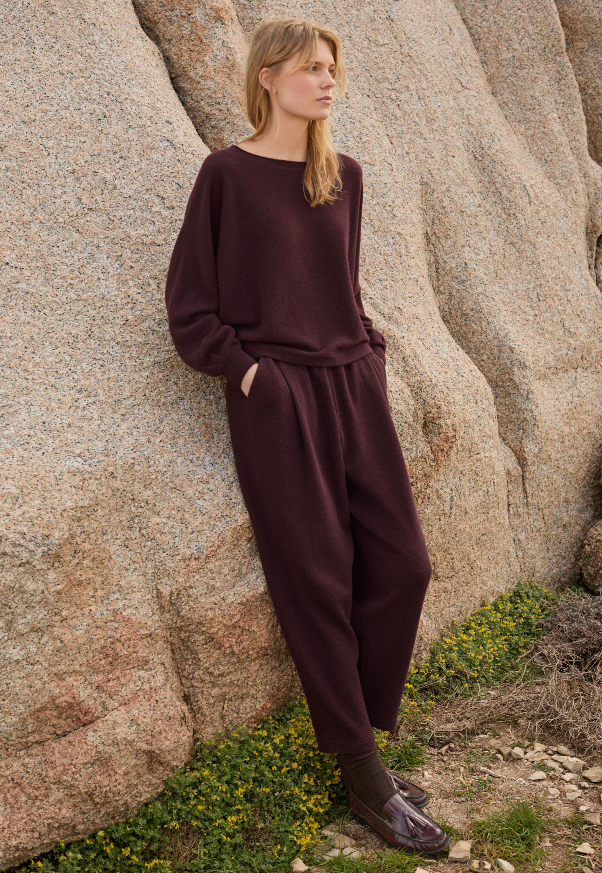 Pleat-front trousers