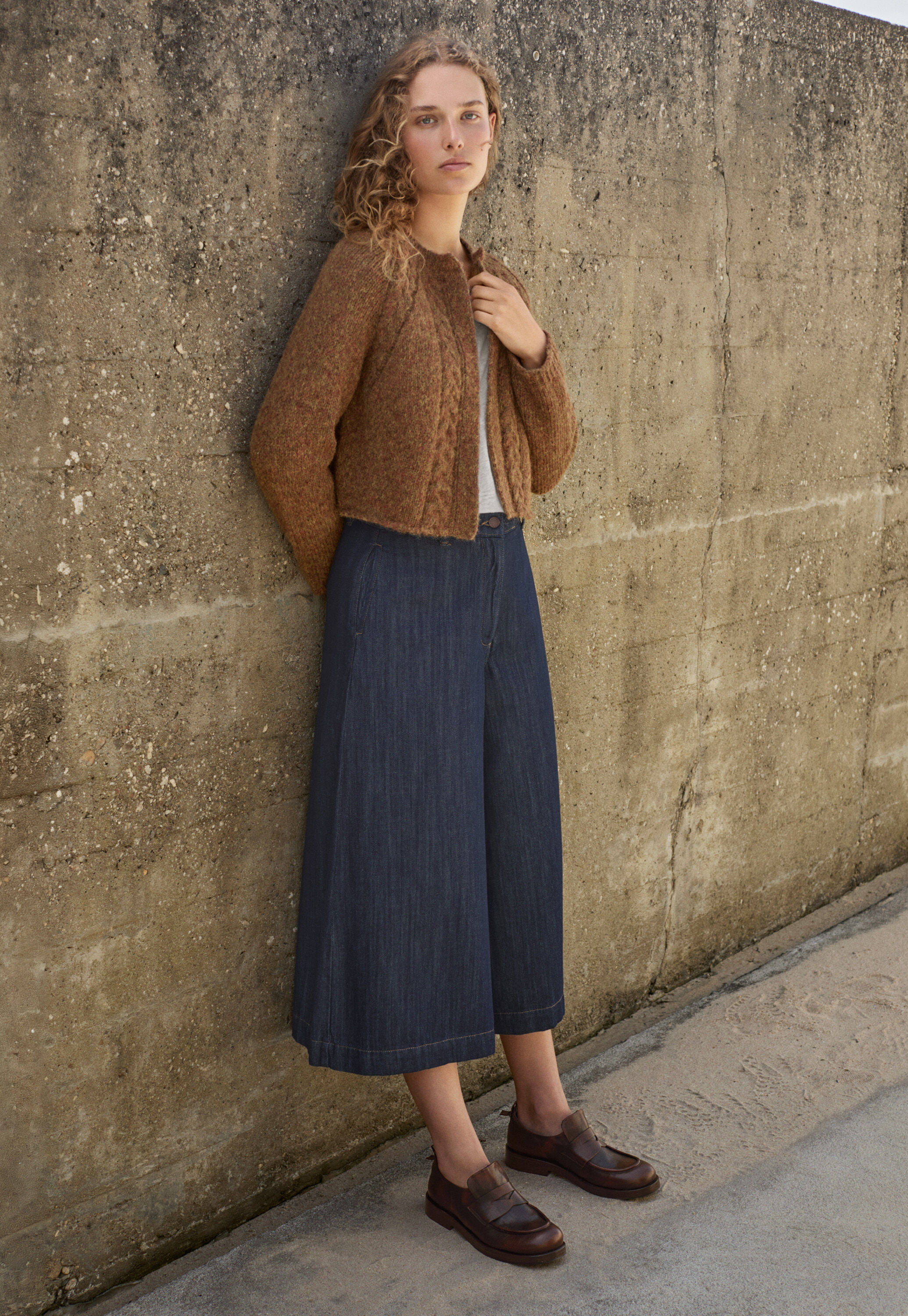 Denim culottes
