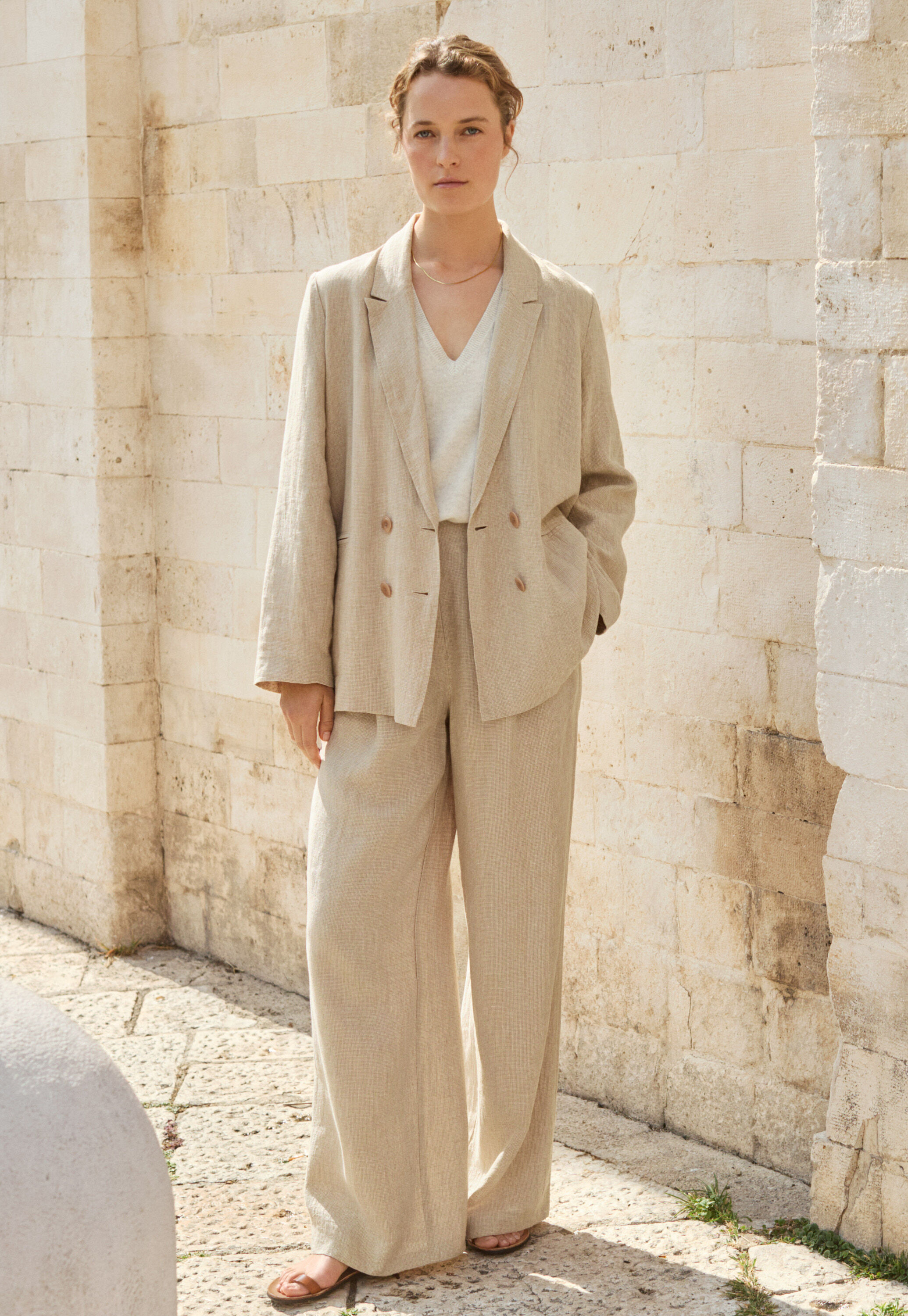 Pleat-front trousers