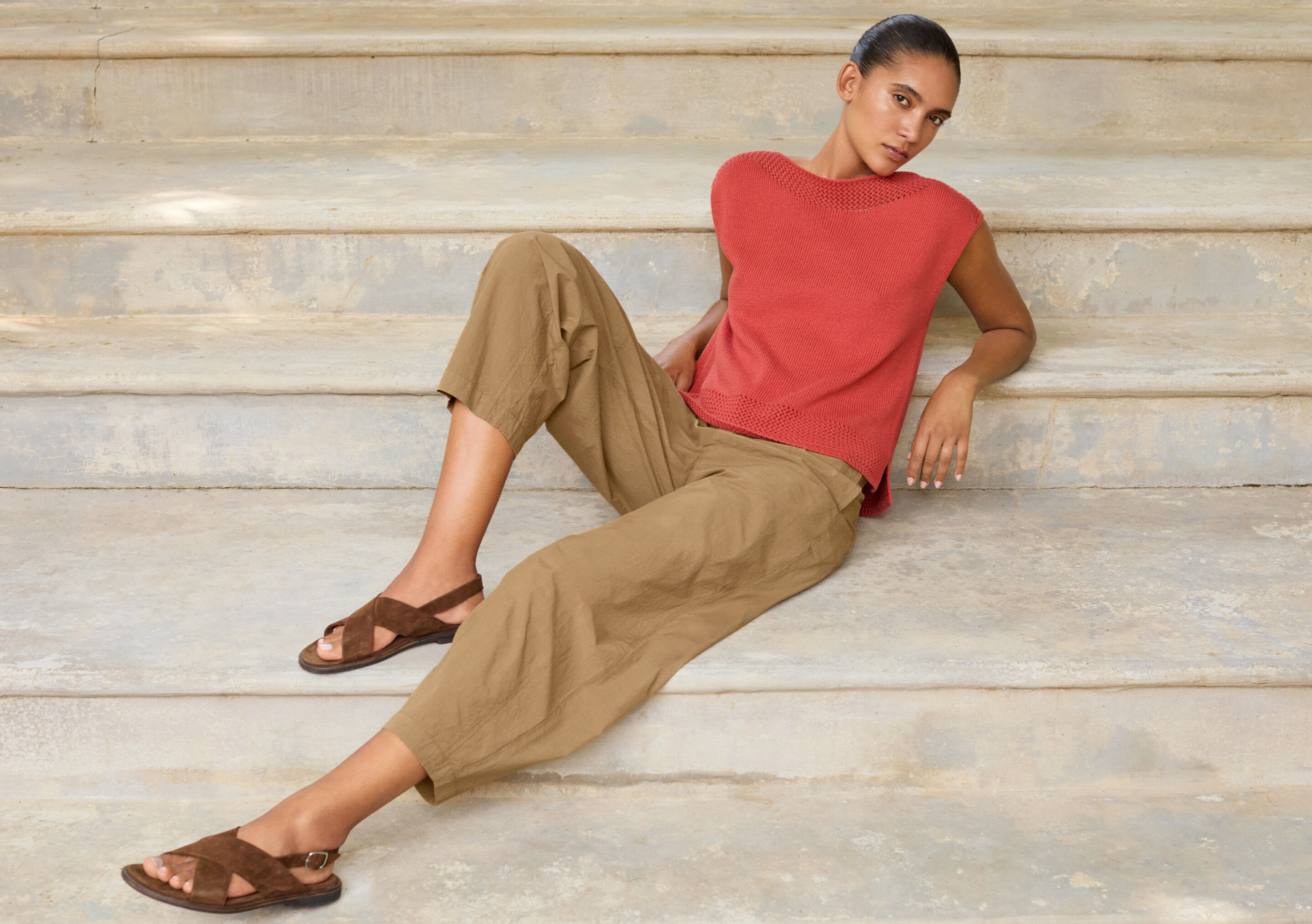 Pleat-front trousers