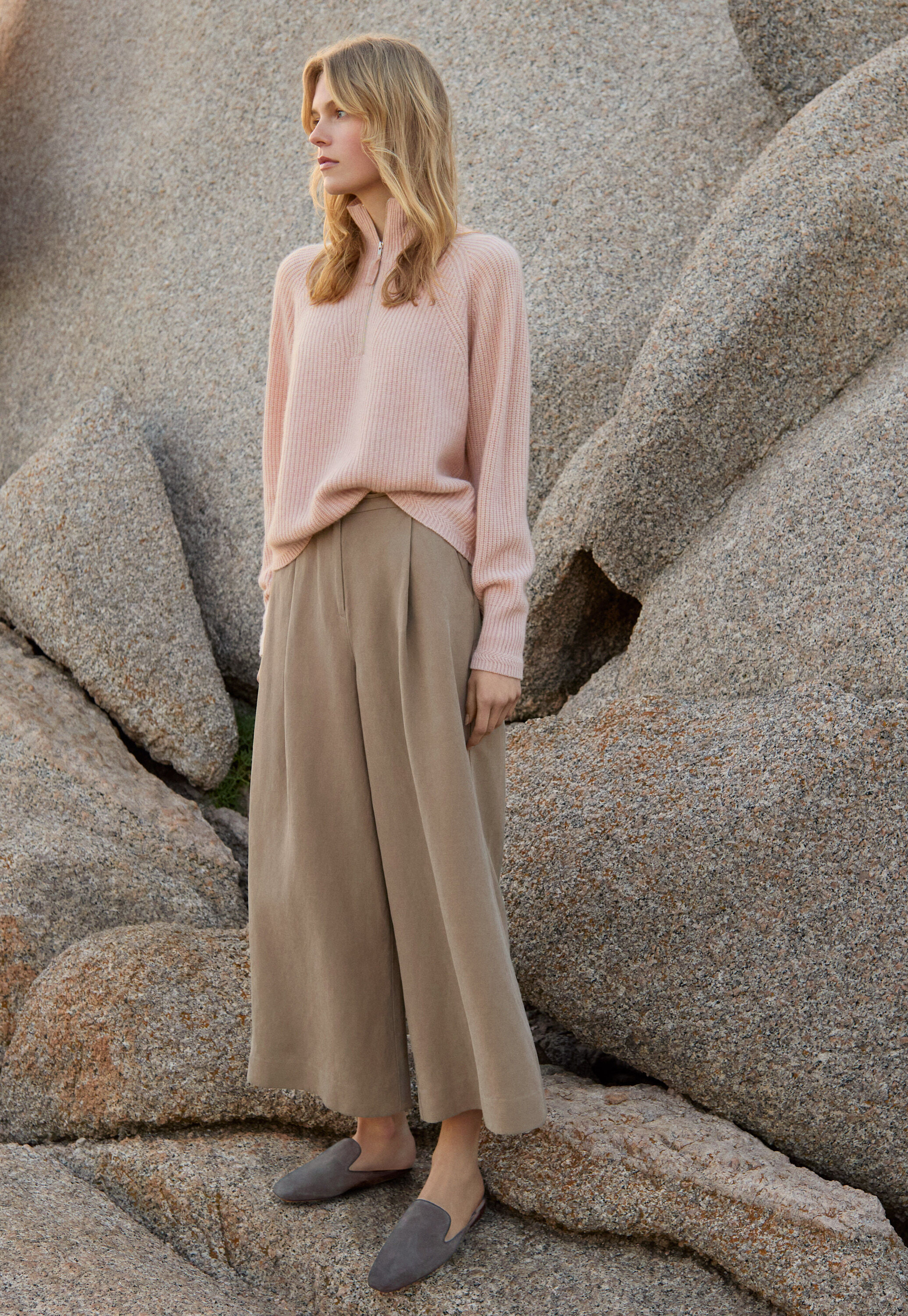 Pleat-front trousers
