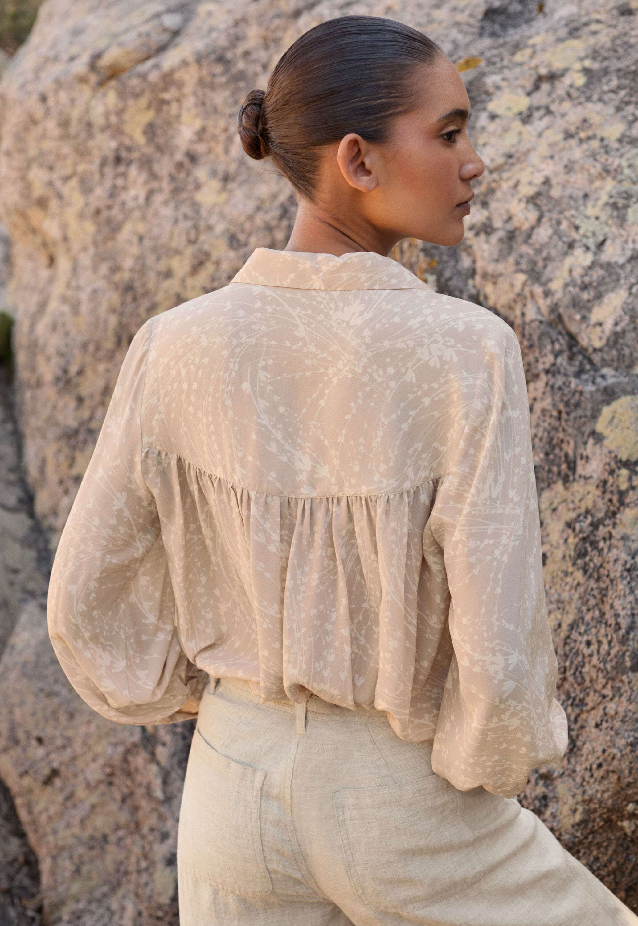 Peplum-detail dress