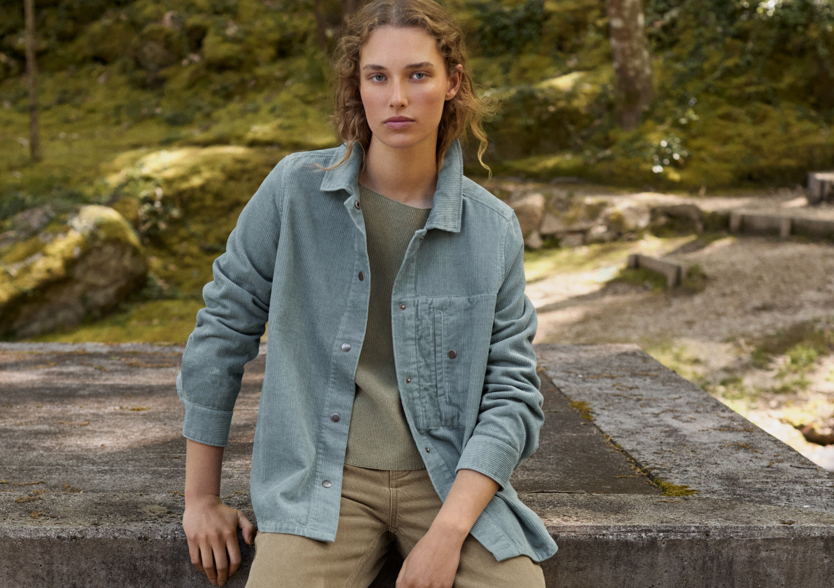 Cord overshirt