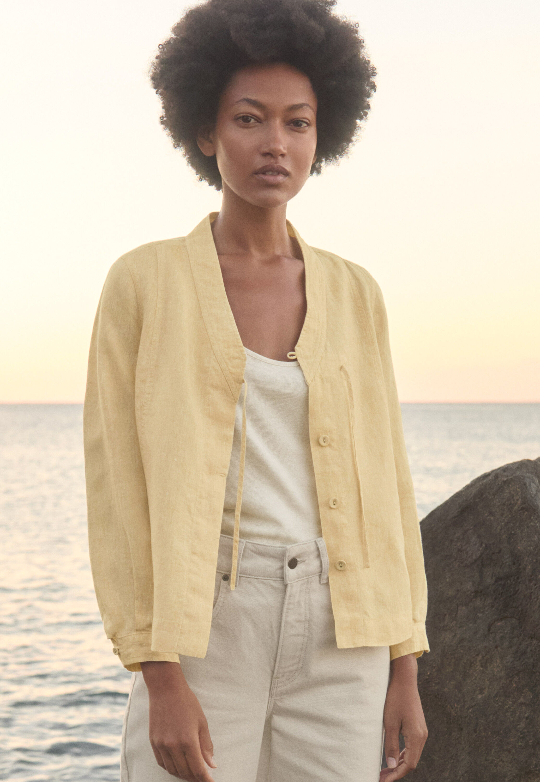 Kimono-style shirt