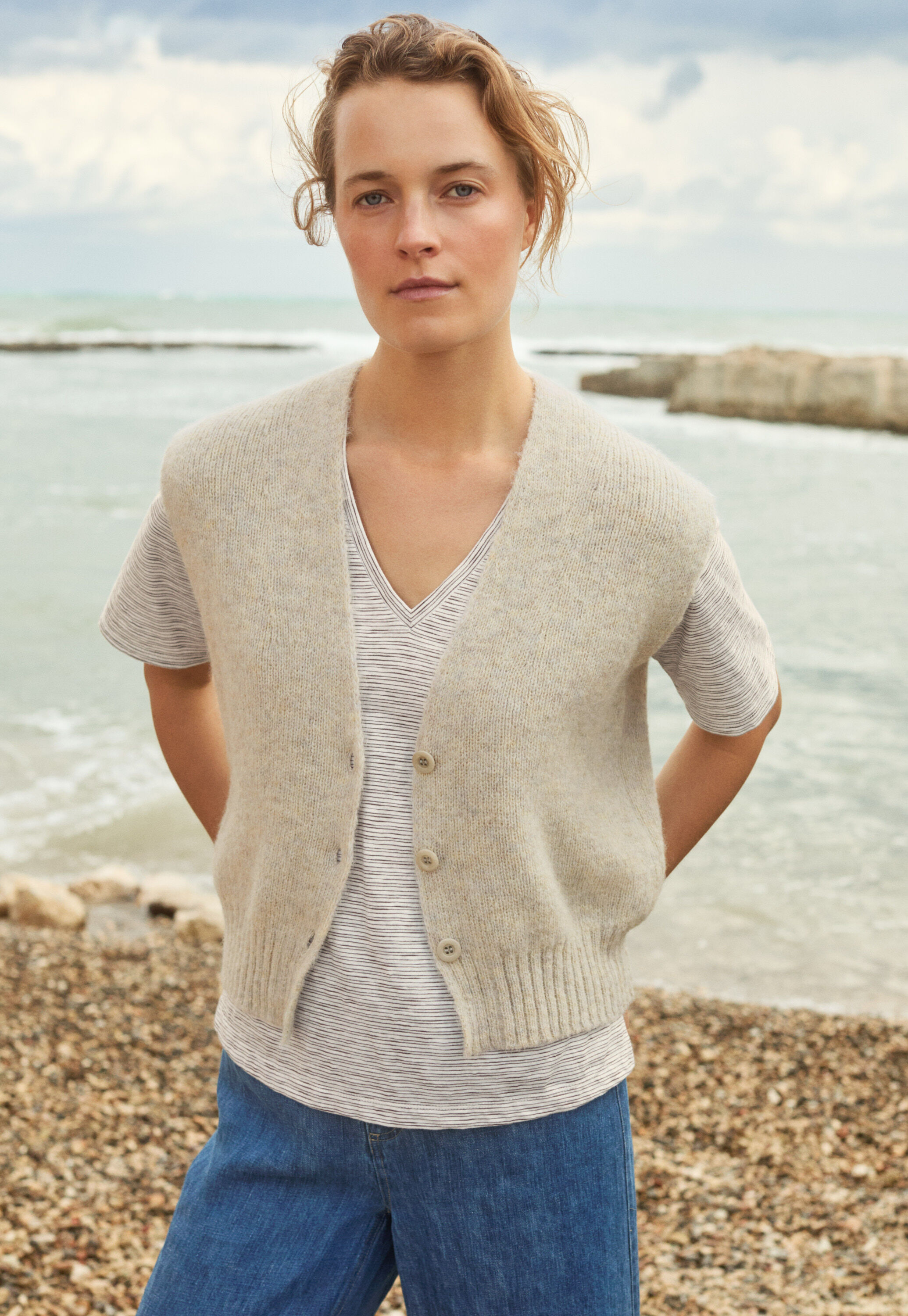 Knitted waistcoat