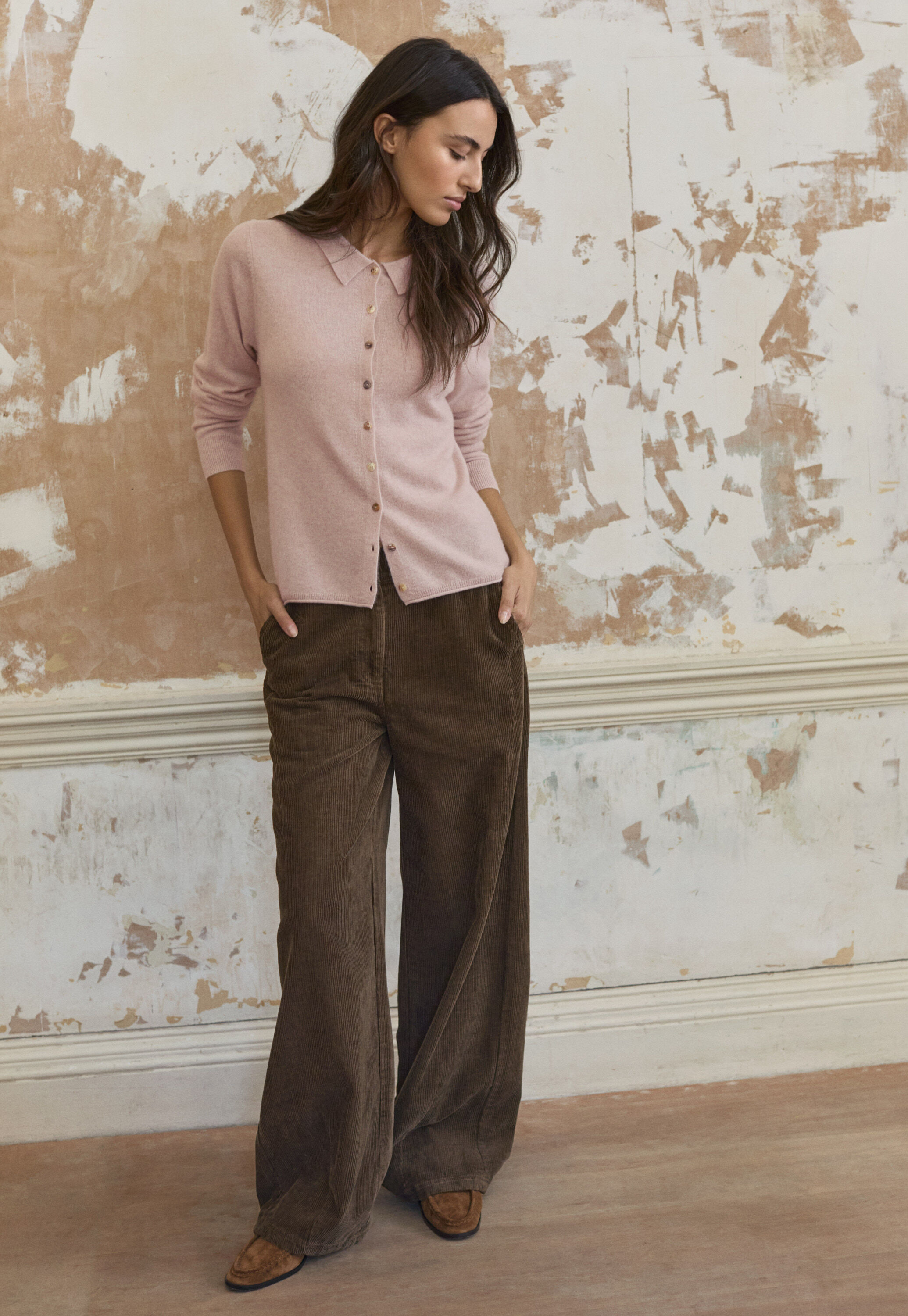 Hemp cotton & yak cord trousers