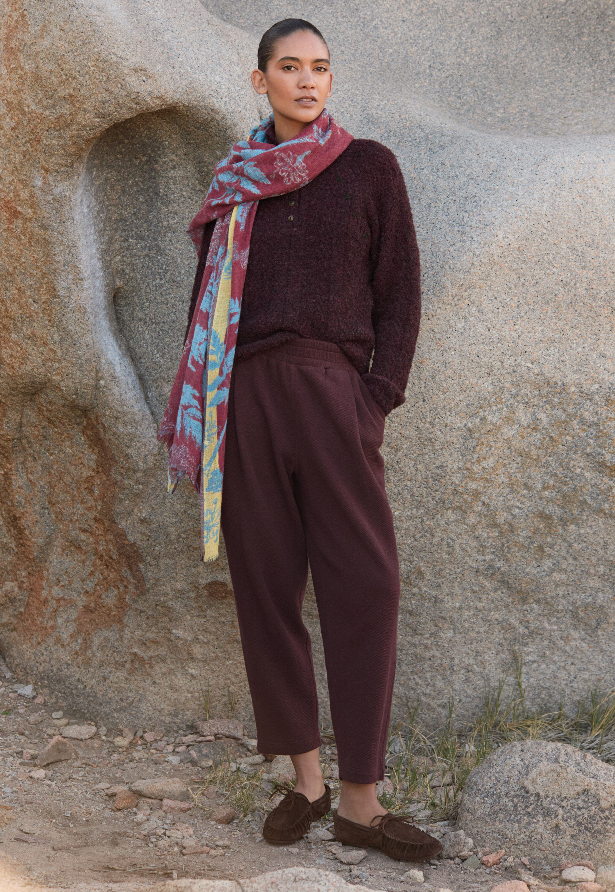 Button-neck sweater