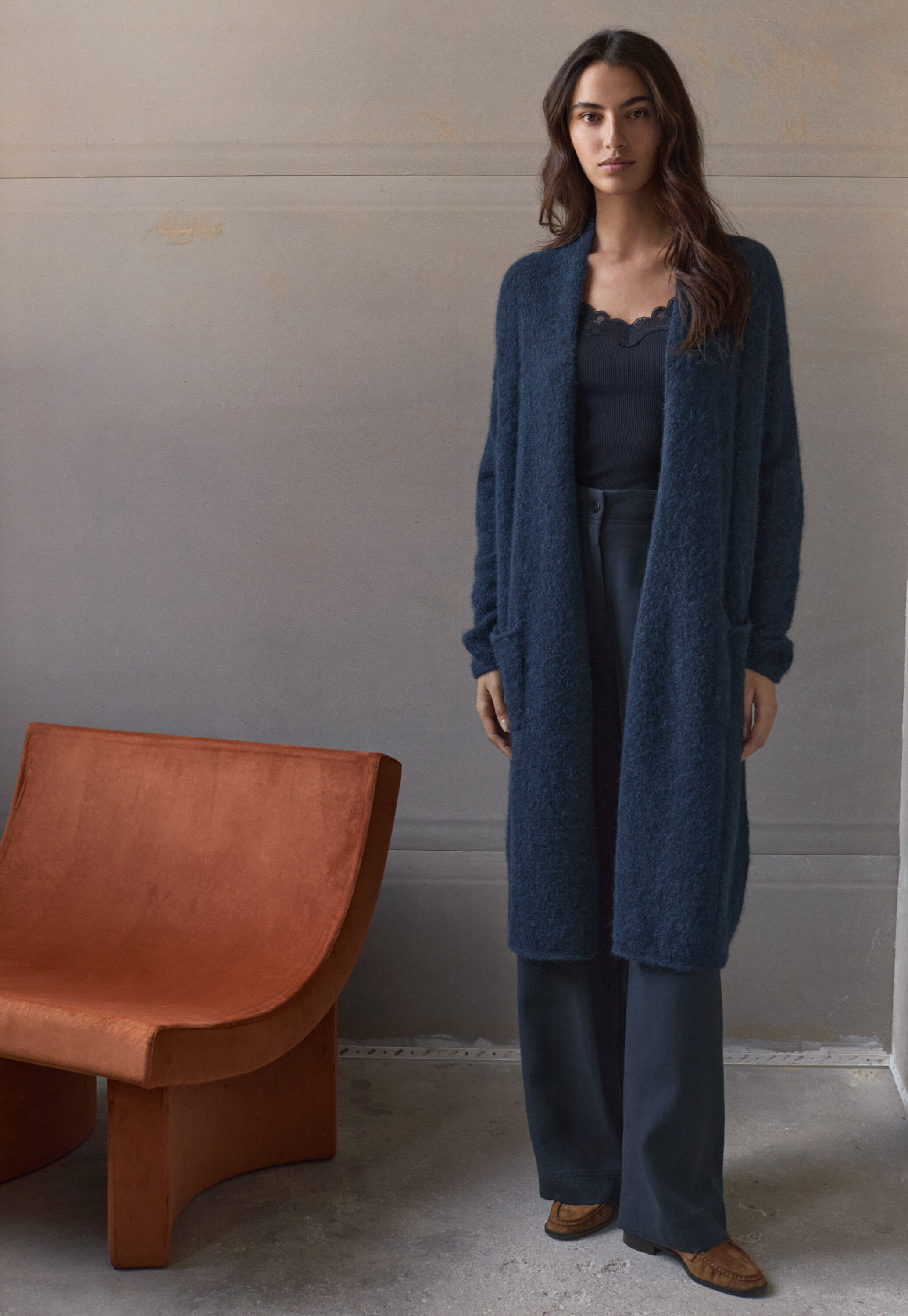 Edge-to-edge cardigan
