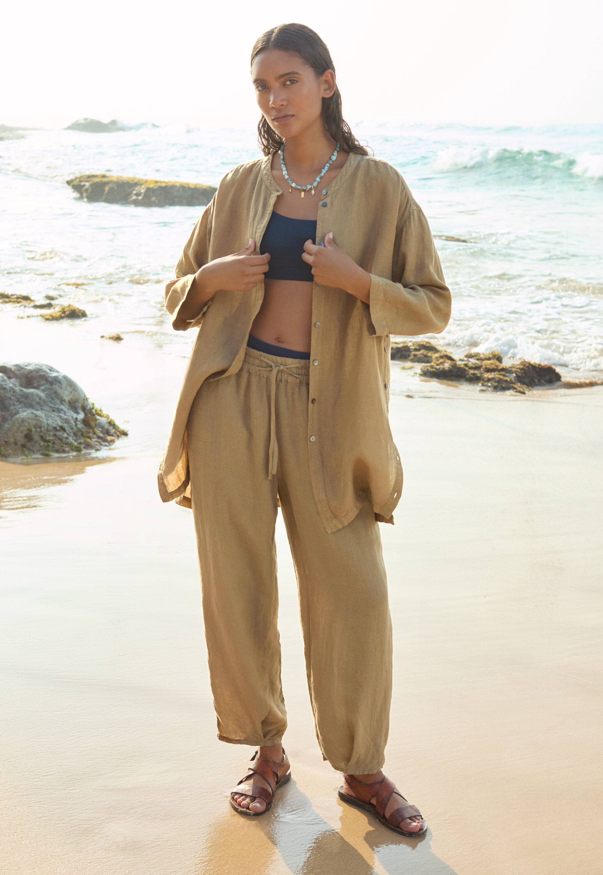 Pleat-front trousers