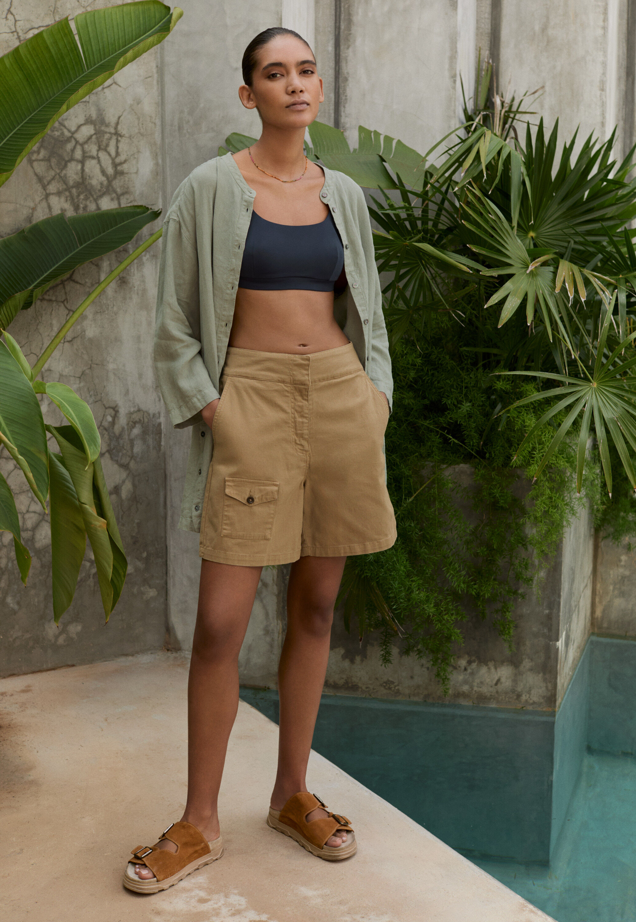 Pocket-detail shorts