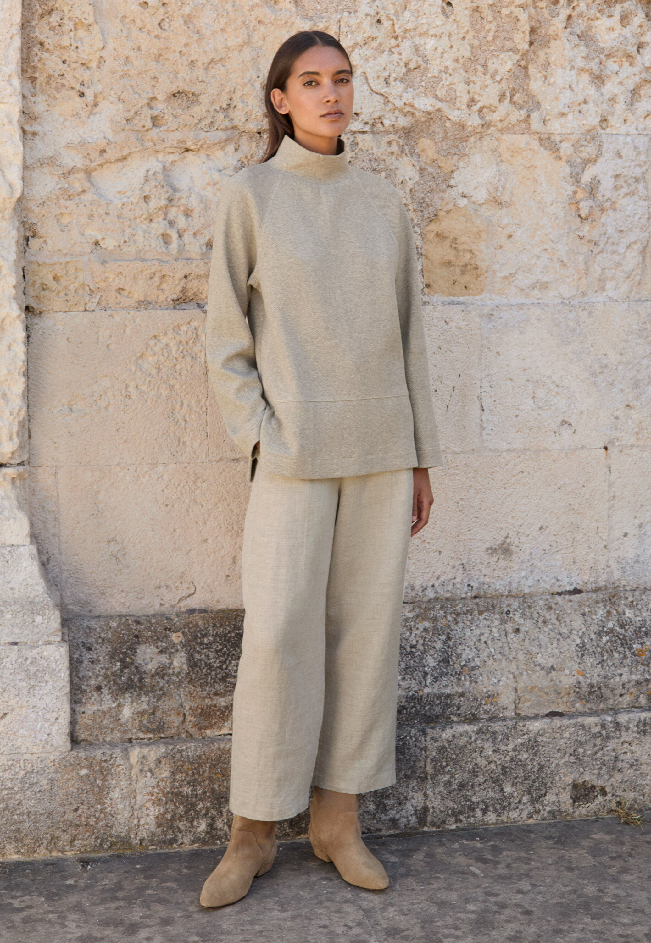 Pleat-front trousers