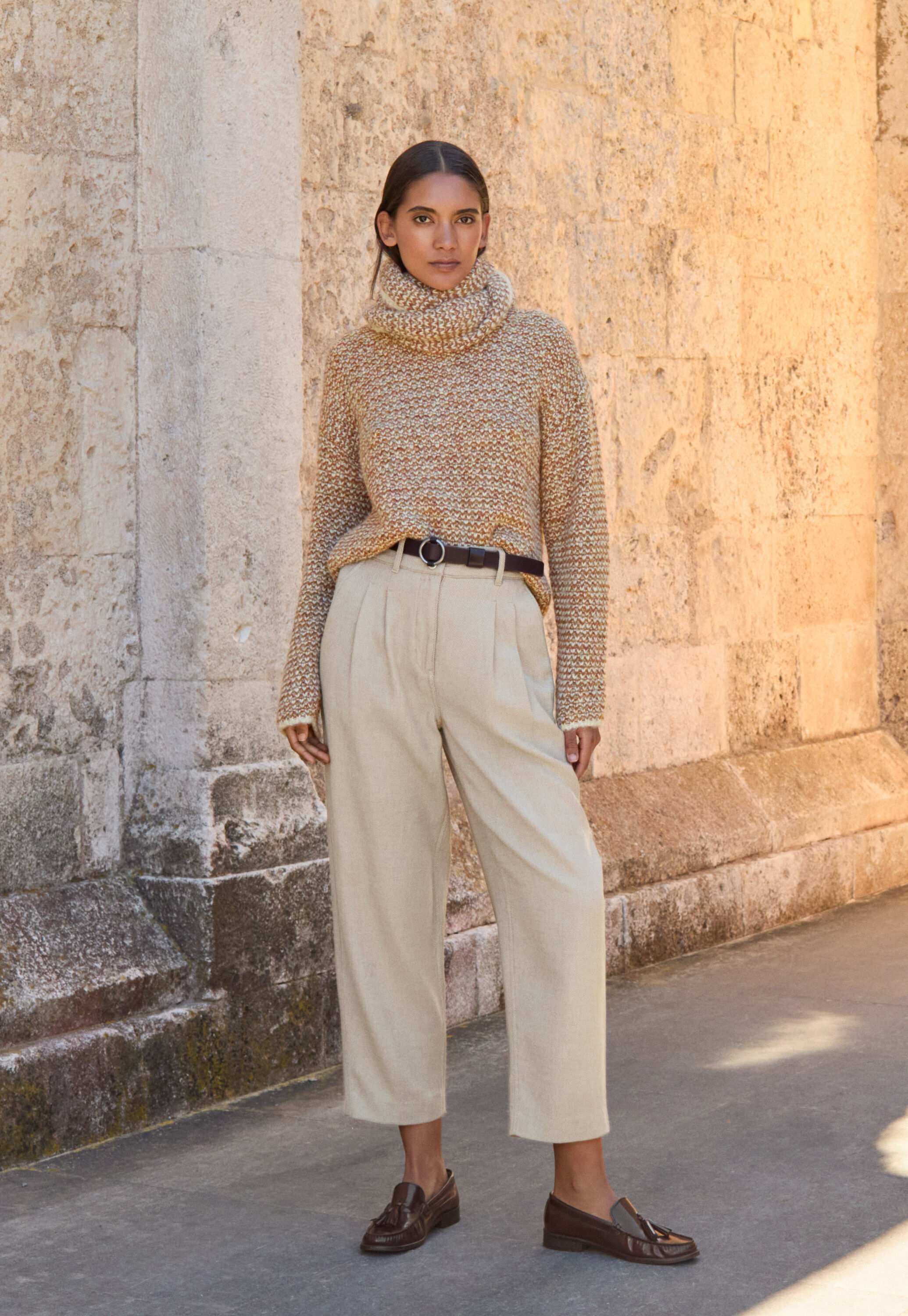 Pleat-front trousers