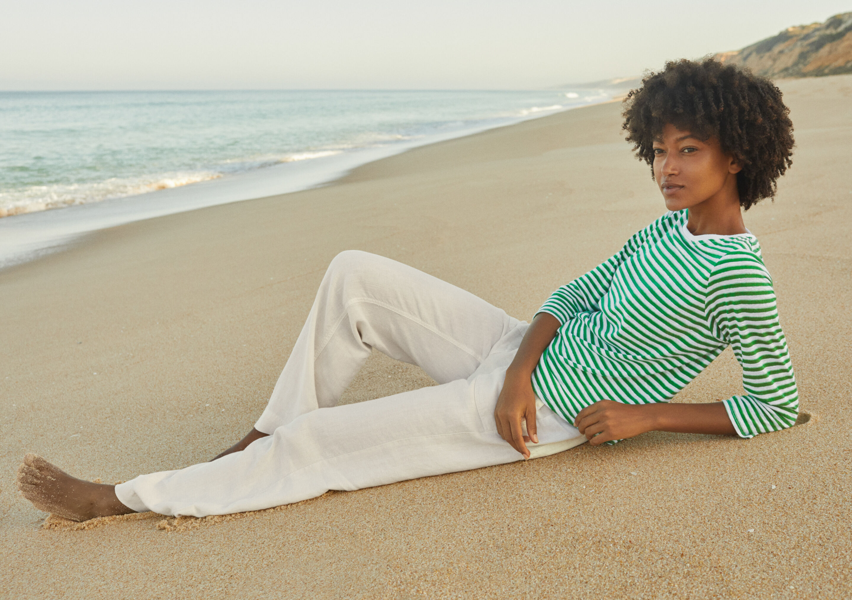 Relaxed straight-leg trousers