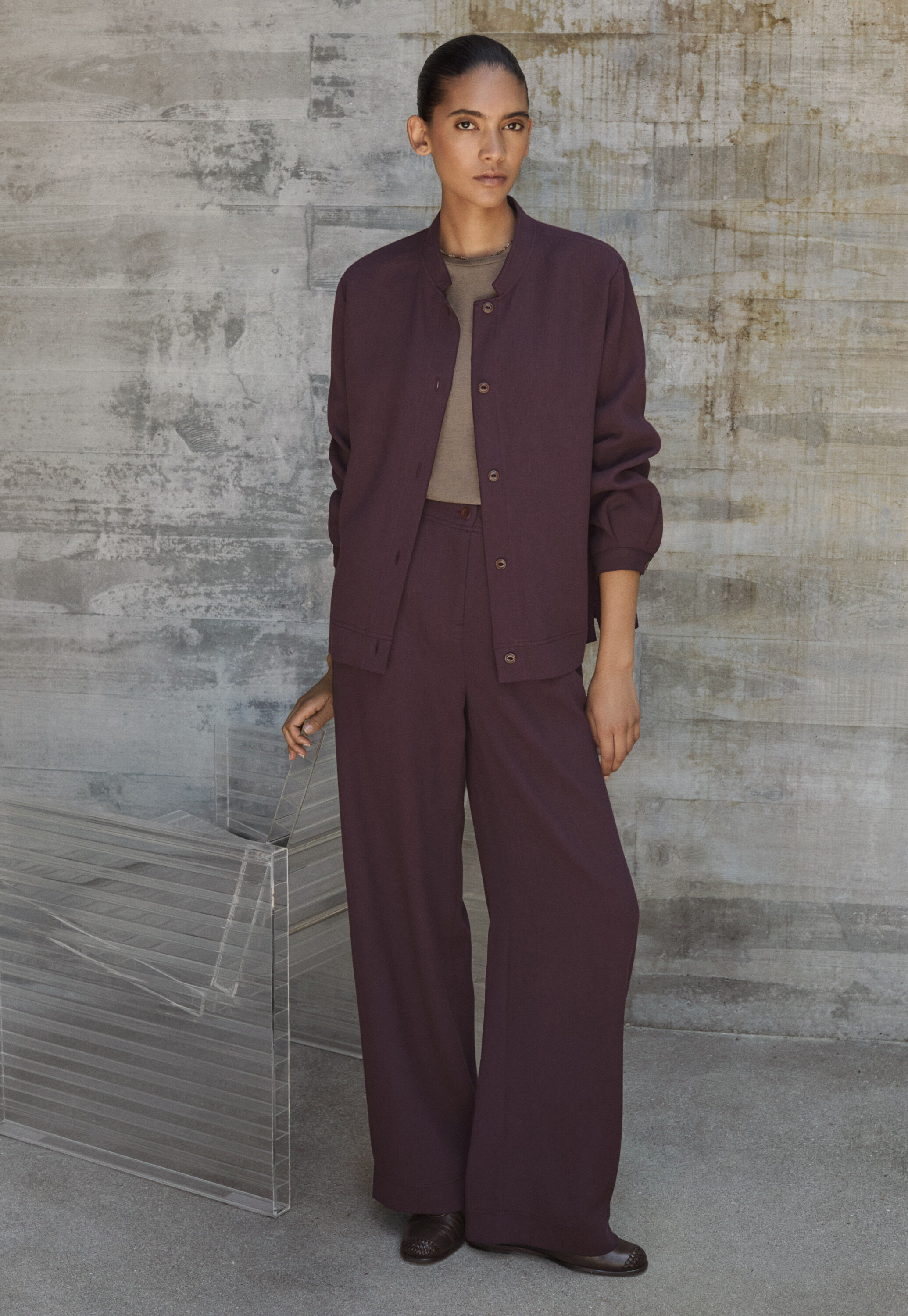 Pleat-front trousers