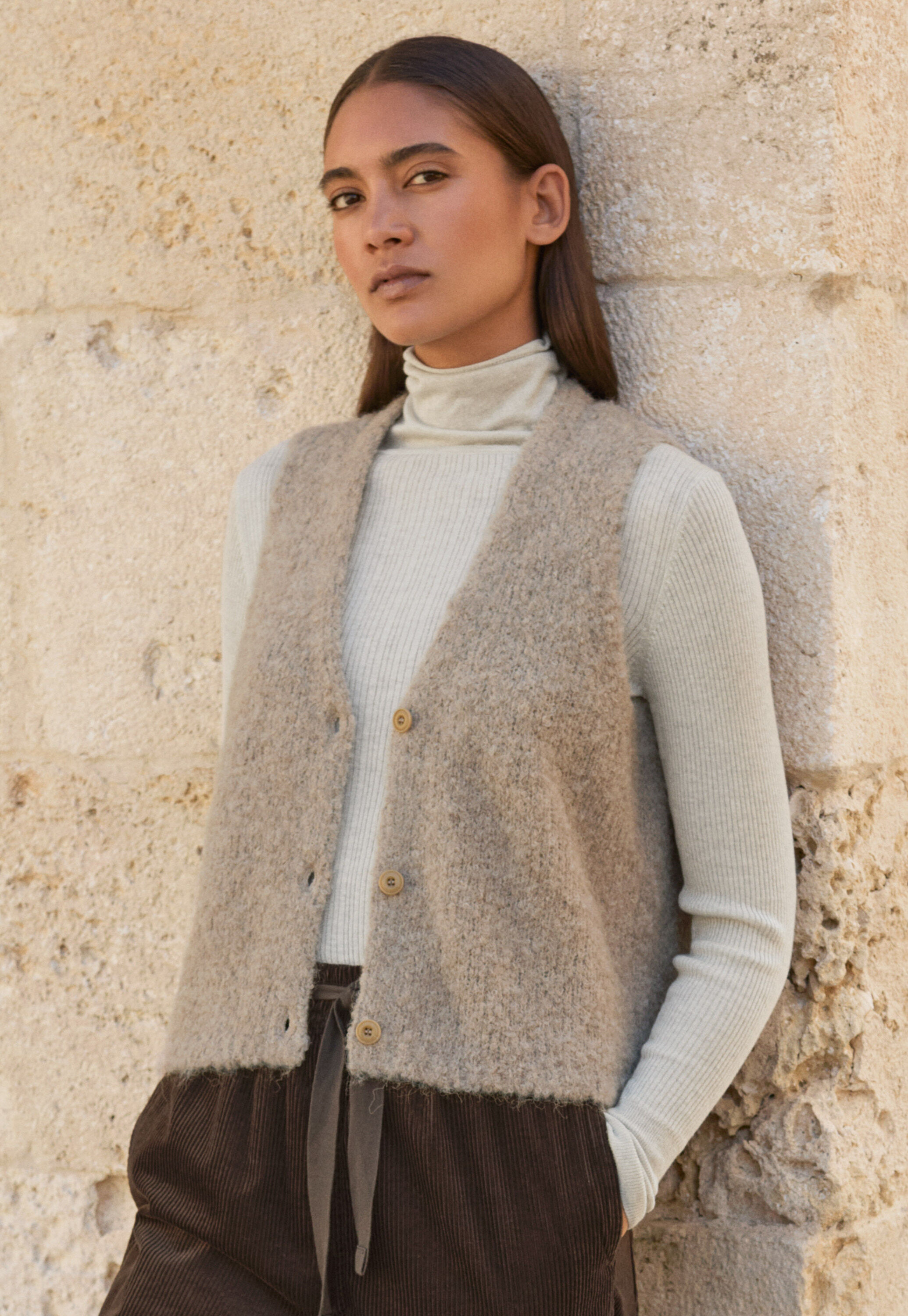 Peplum-detail dress