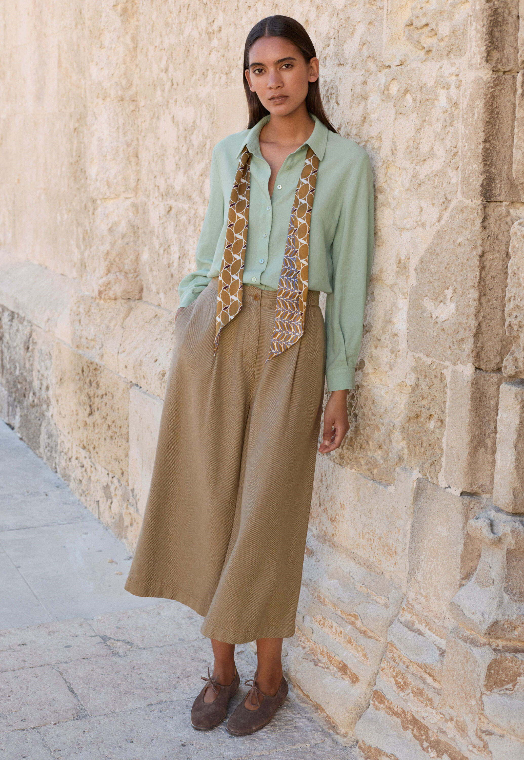 Pleat-front trousers