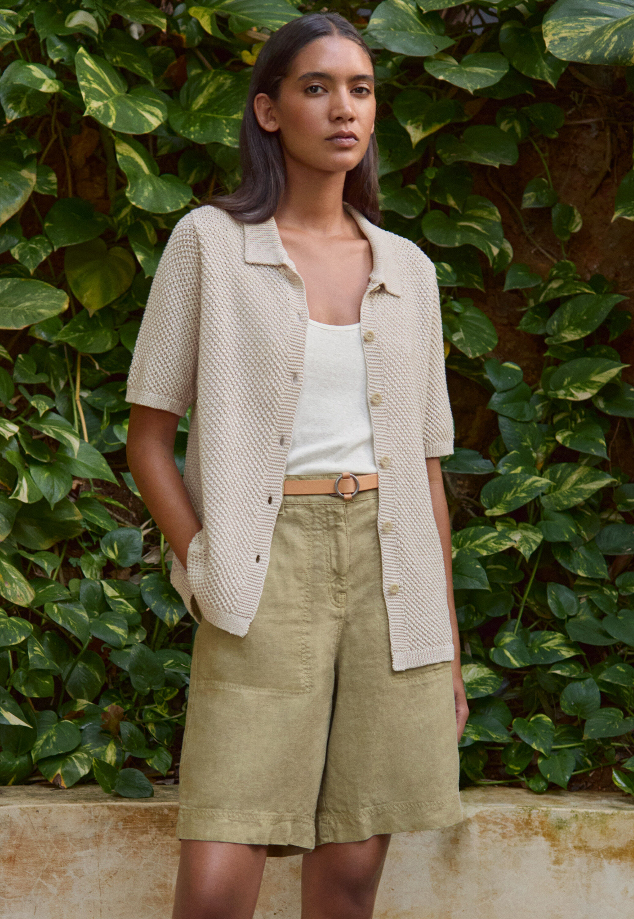 Pleat-front trousers