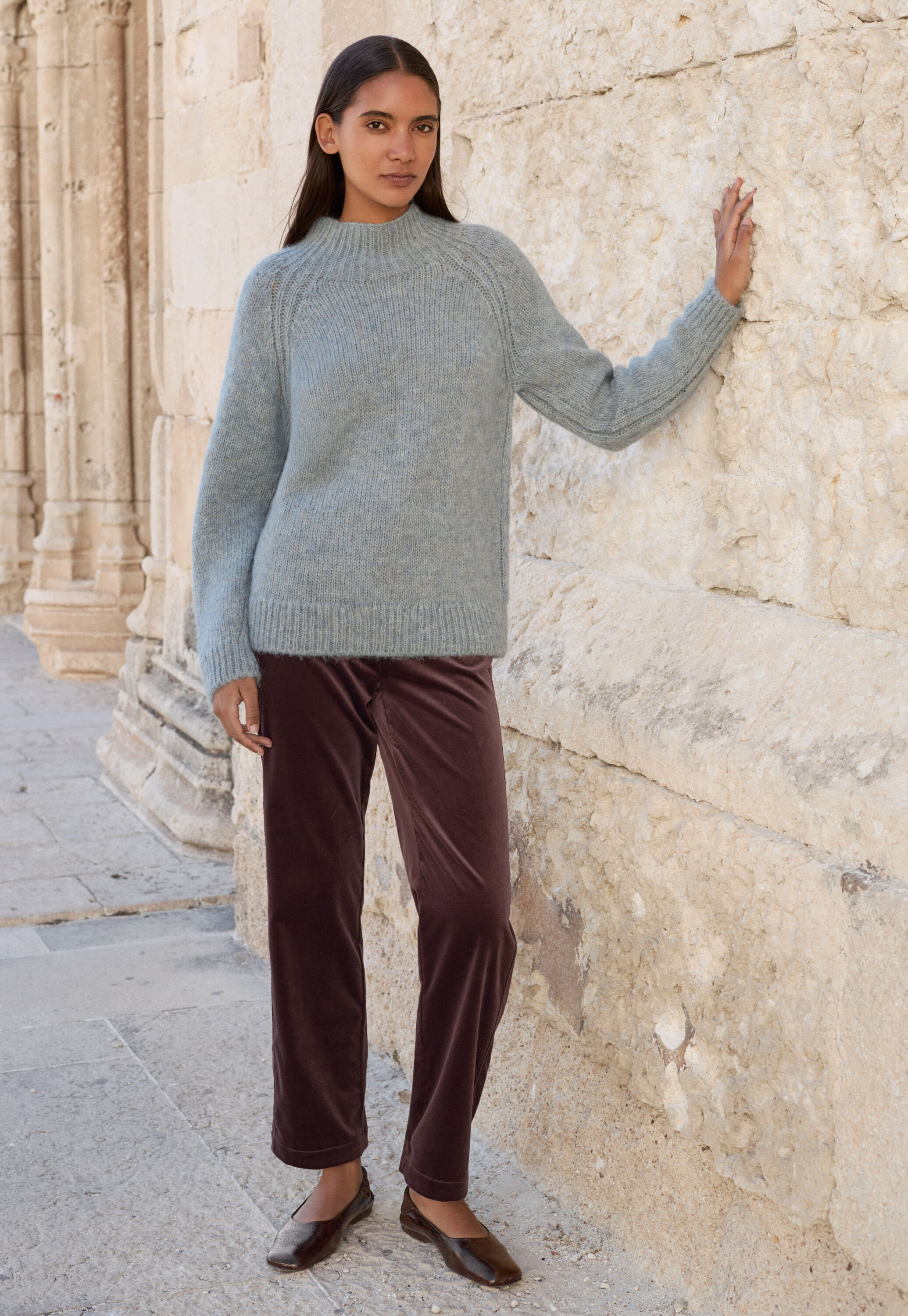 Pleat-front trousers