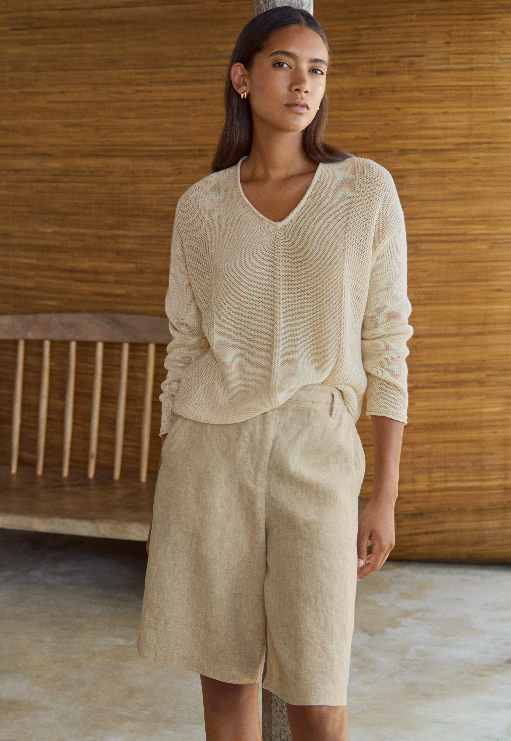 Pleat-front trousers