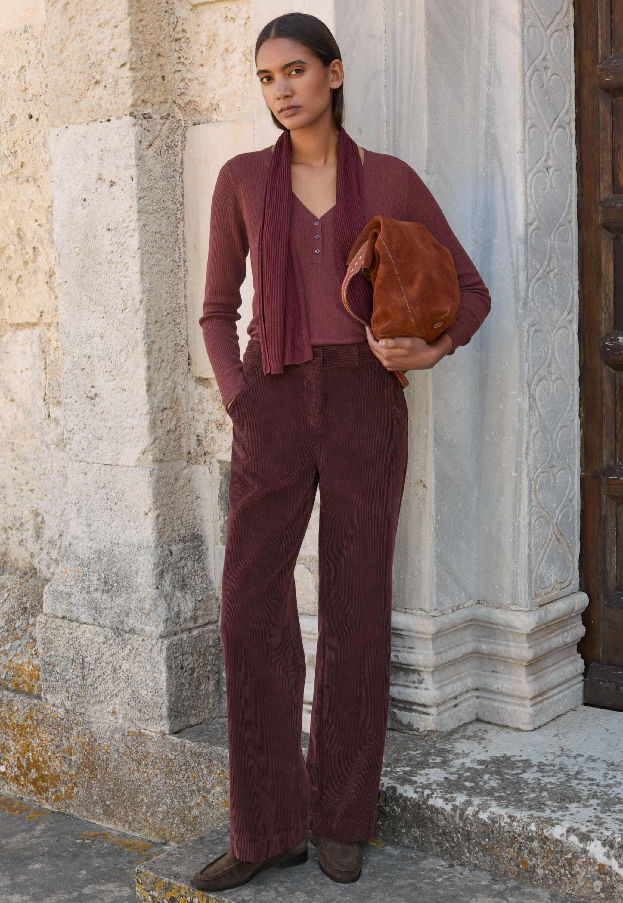 Wide-leg trousers, Port, large