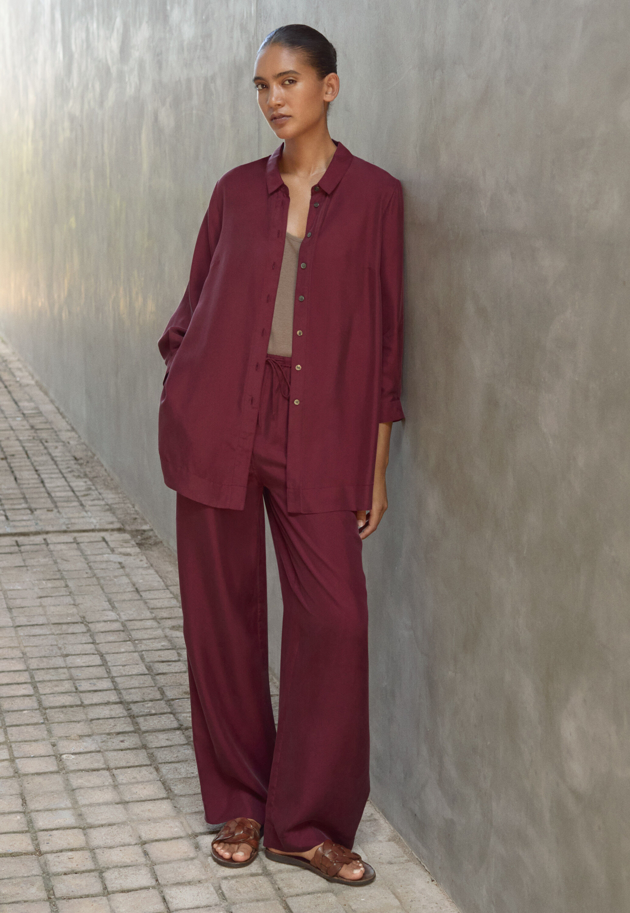 Pleat-front trousers