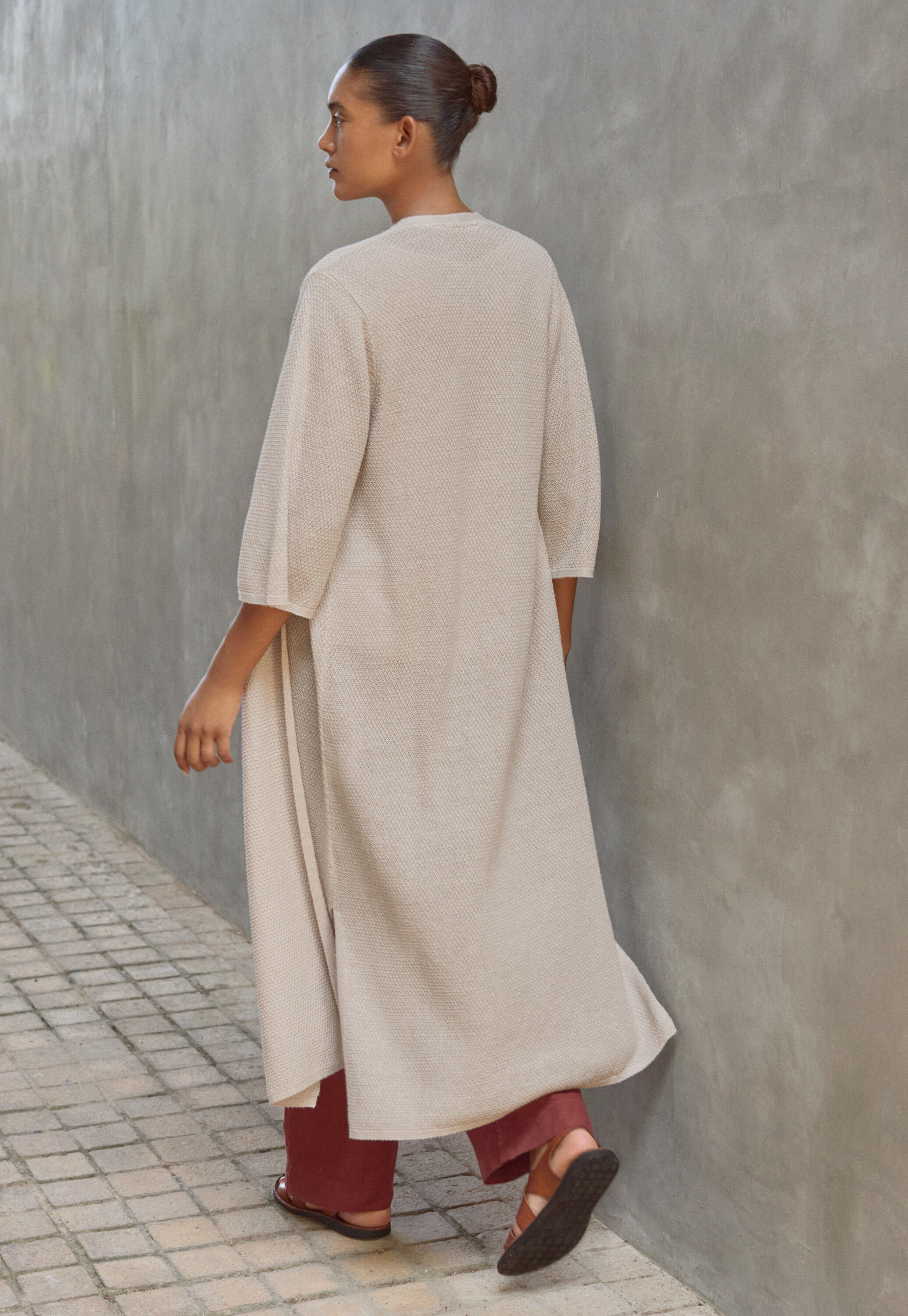 Edge-to-edge cardigan