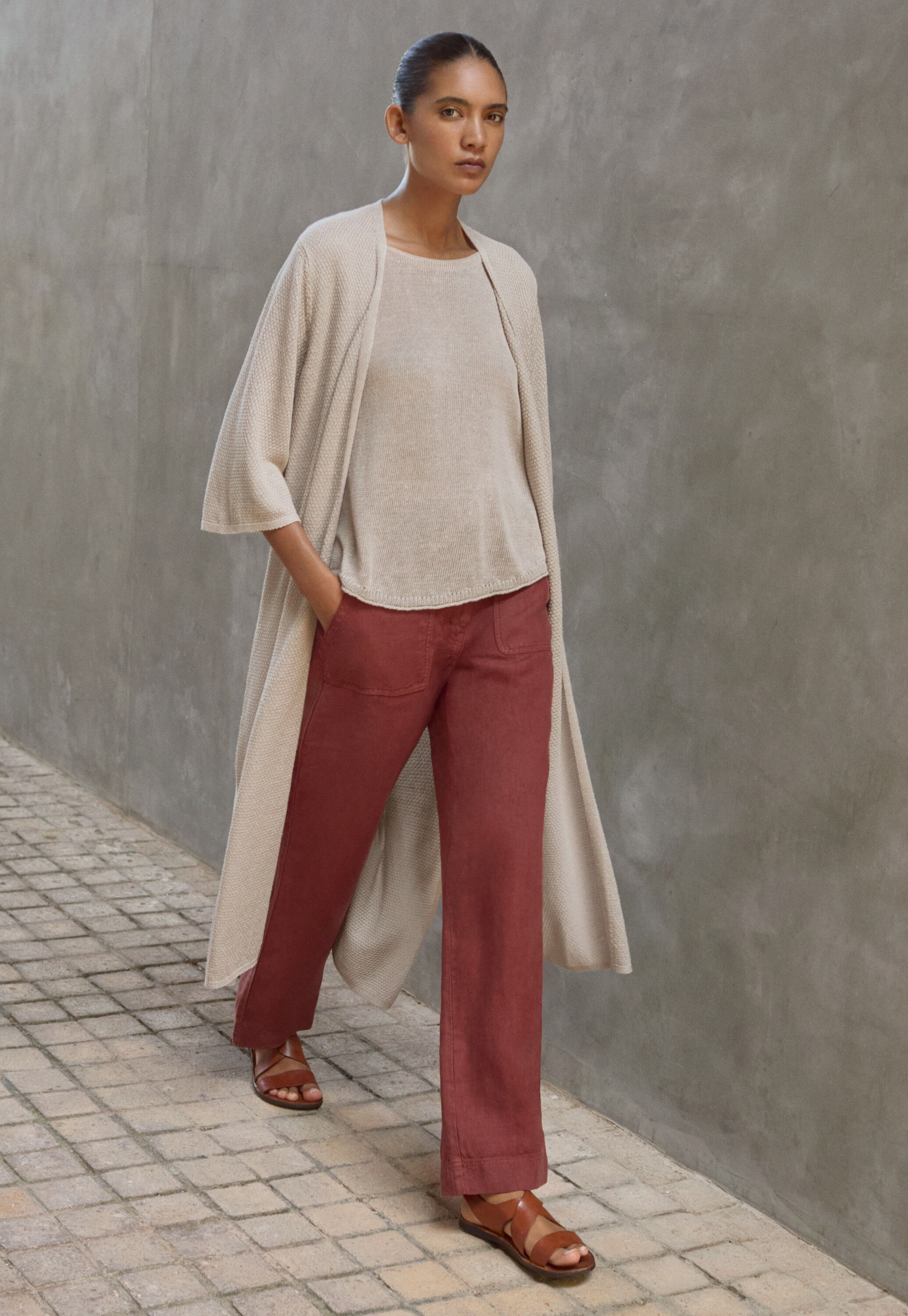 Pleat-front trousers