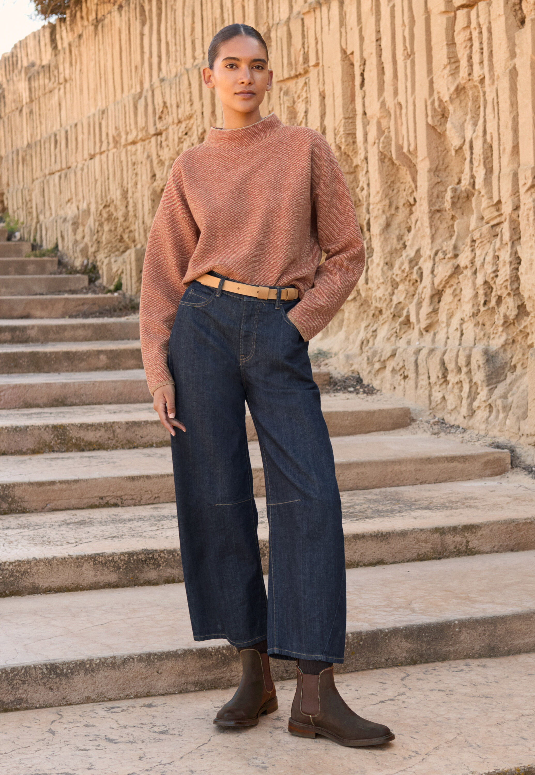 Pleat-front trousers