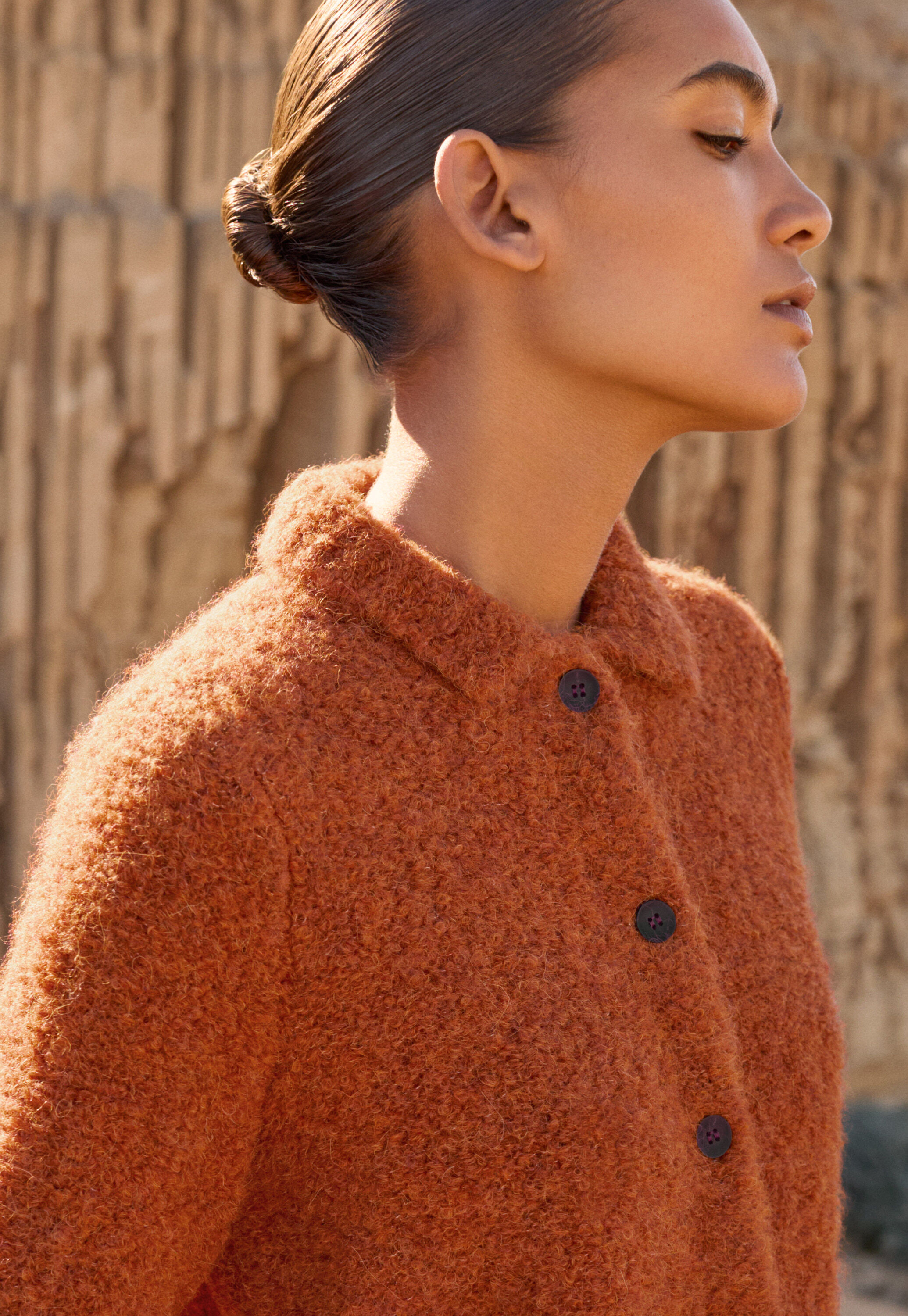 Collared cardigan