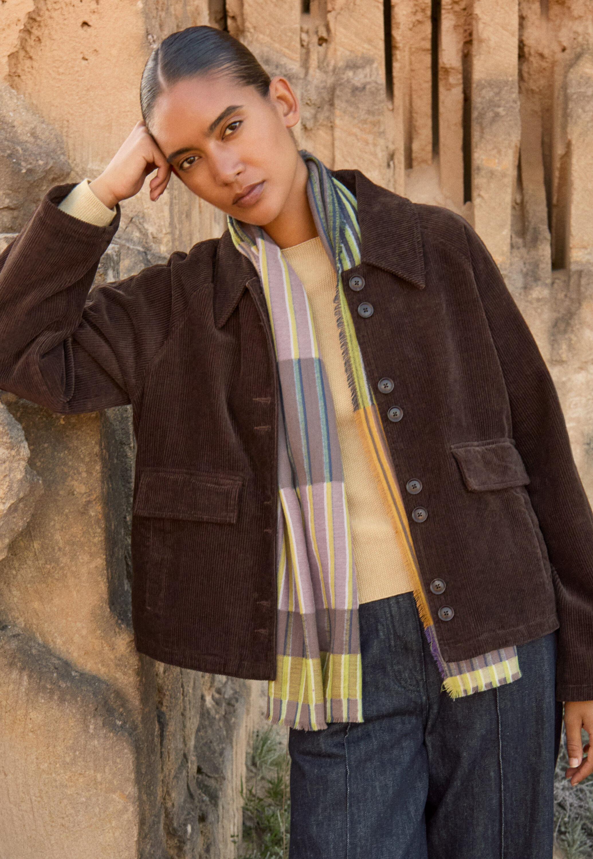 Boat-neck sweater, Pale corn, large