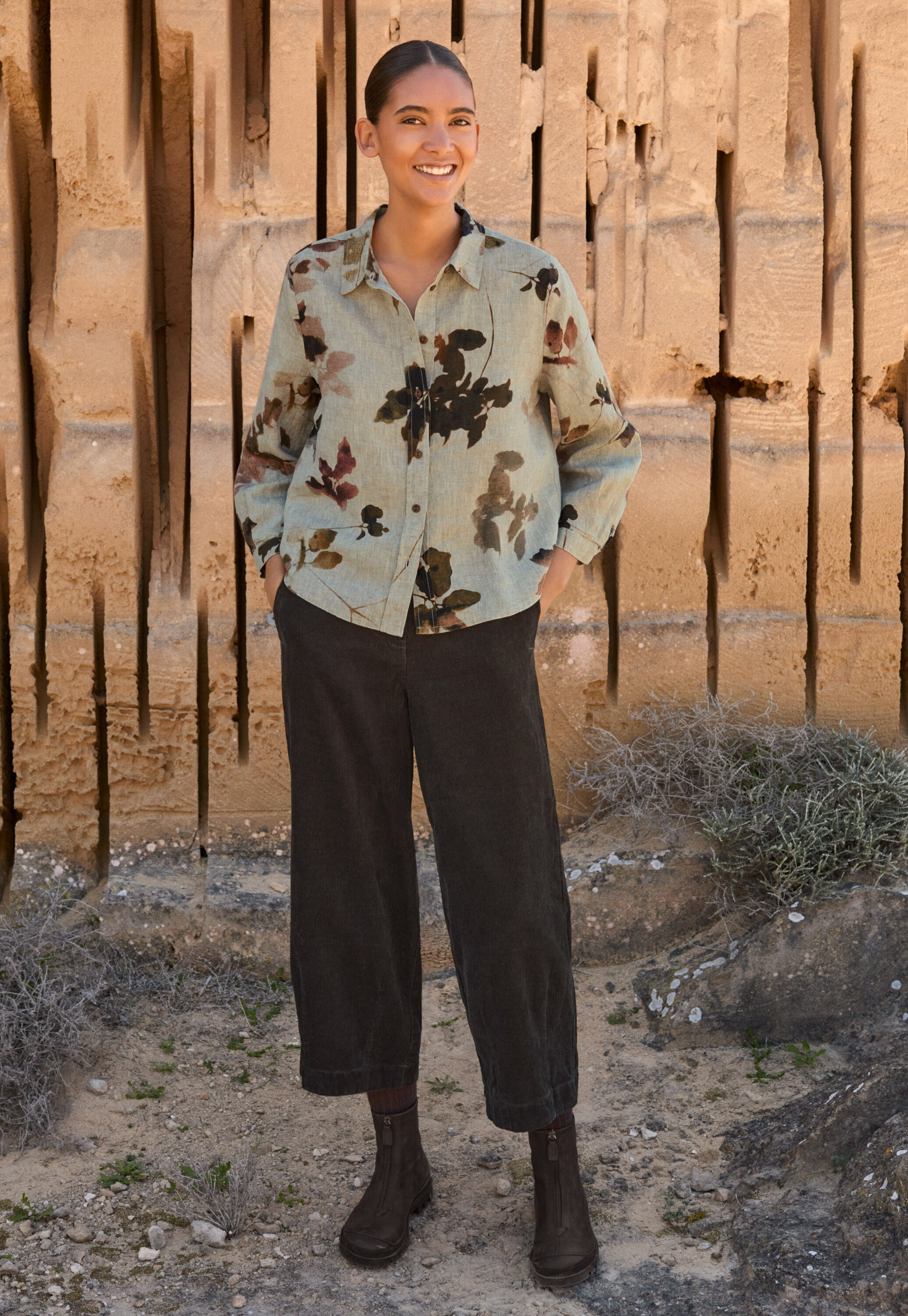 Cropped trousers, Espresso, large