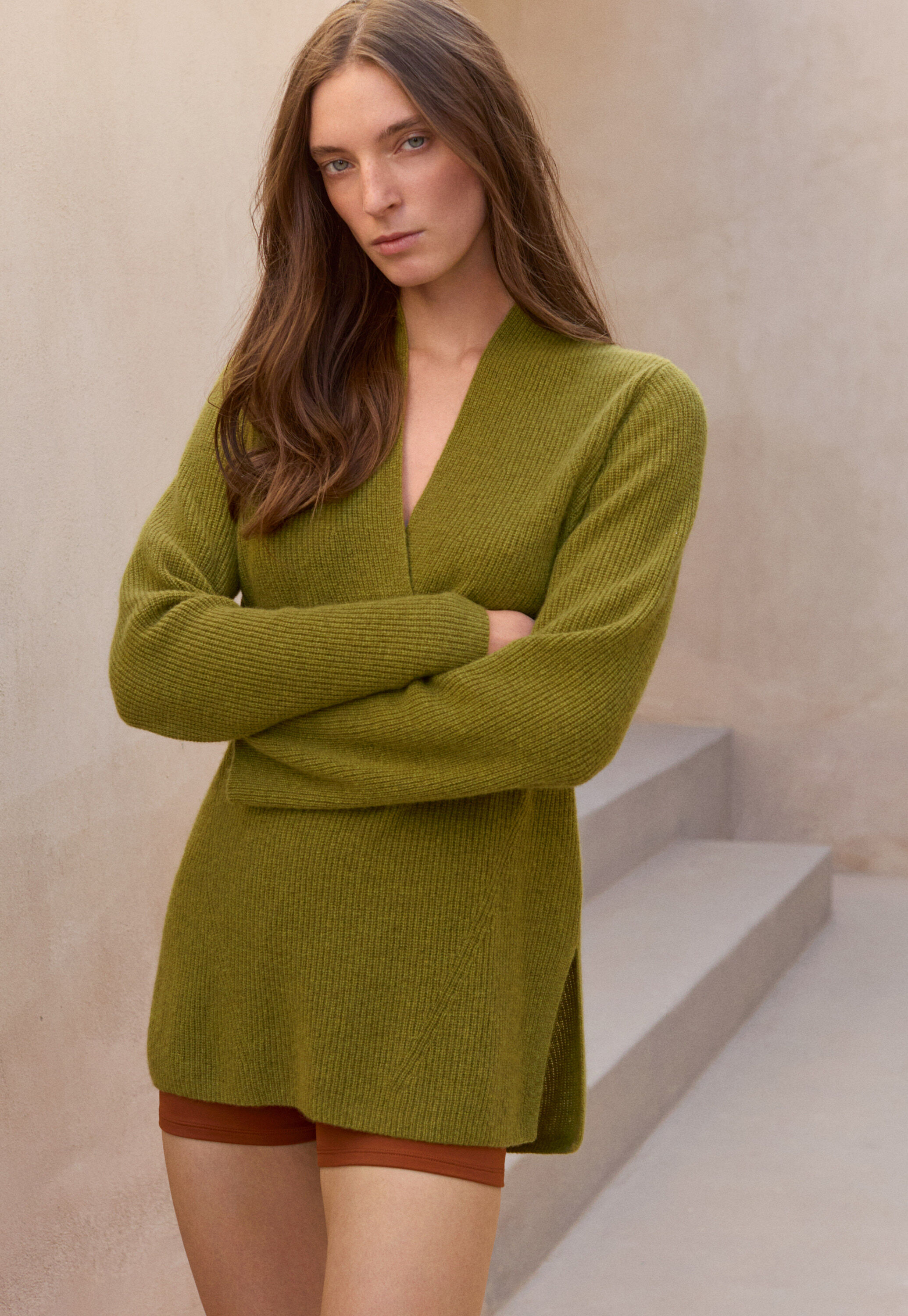 V-neck sweater